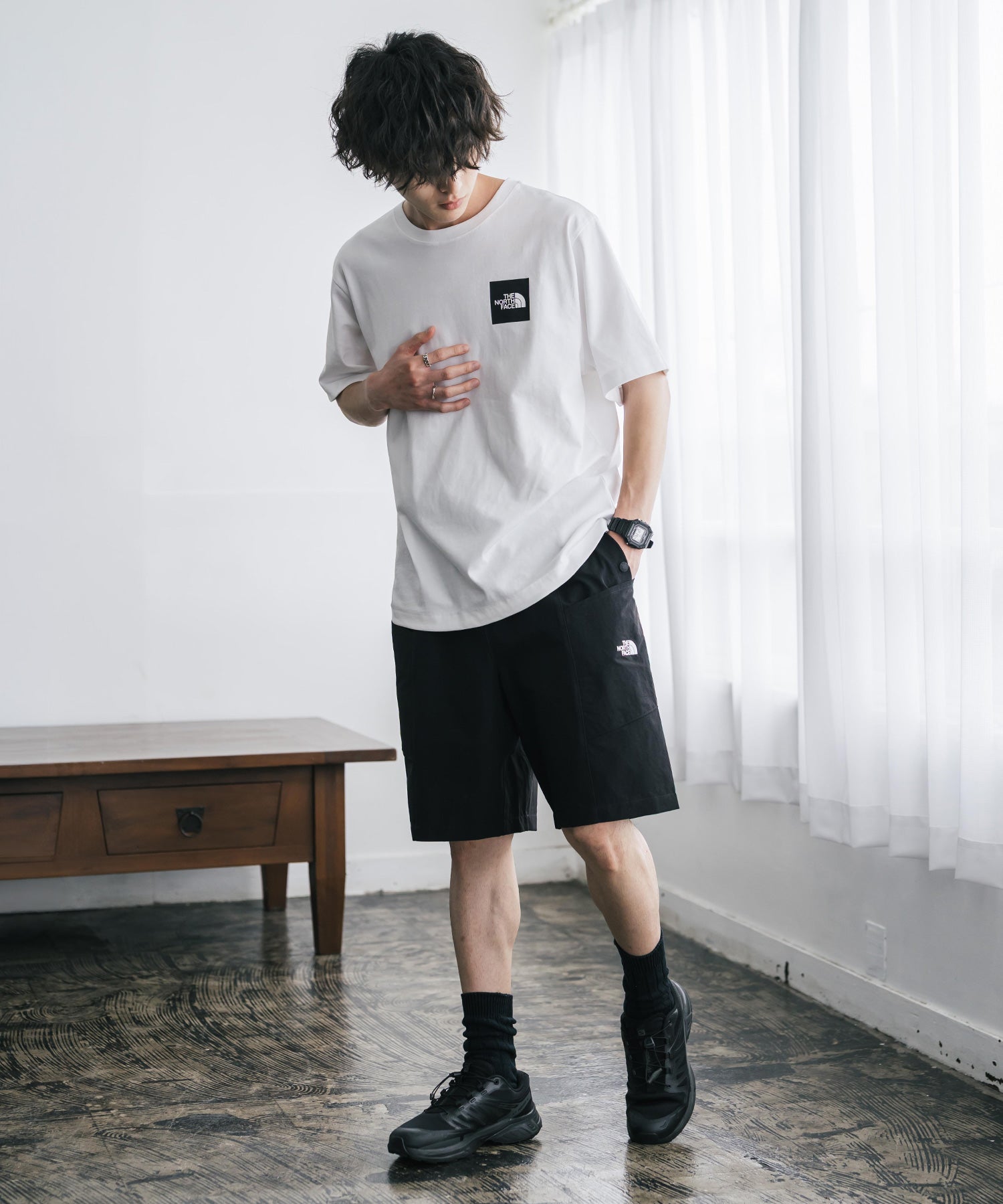 THE NORTH FACE ザ・ノースフェイス M CASUAL CARGO SHORT - AP ワンポイントロゴ刺繍イージーカーゴショートパンツ/ハーフパンツ 16248