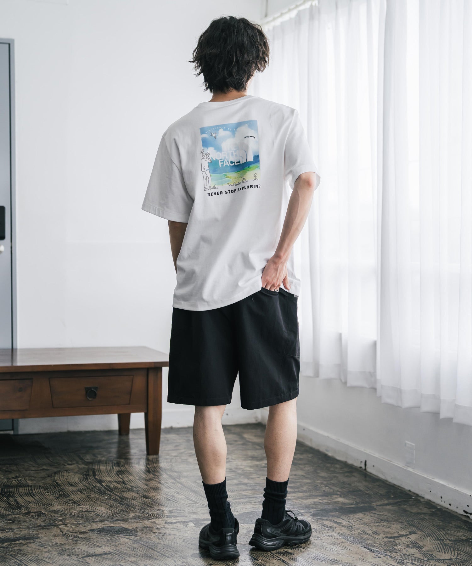 THE NORTH FACE ザ・ノースフェイス M HEAVYWEIGHT CITY TRAVERSE RELAXED SS TEE GRAPHIC - AP バックプリントTシャツ 16249