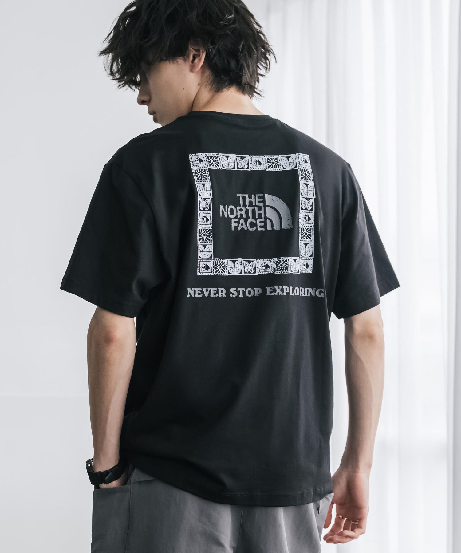 THE NORTH FACE ザ・ノースフェイス U CAMP BOX LOGO RELAXED SS TEE GRAPHIC - AP バックプリントTシャツ 16250