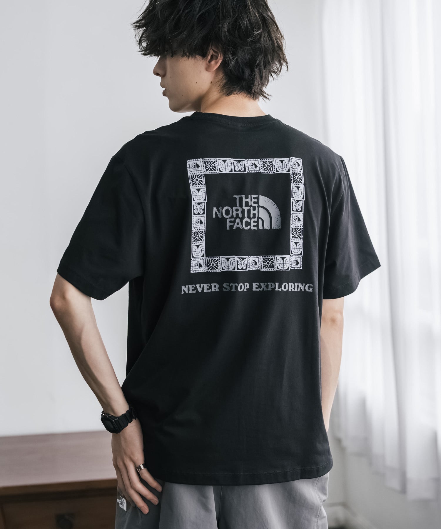 THE NORTH FACE ザ・ノースフェイス U CAMP BOX LOGO RELAXED SS TEE GRAPHIC - AP バックプリントTシャツ 16250
