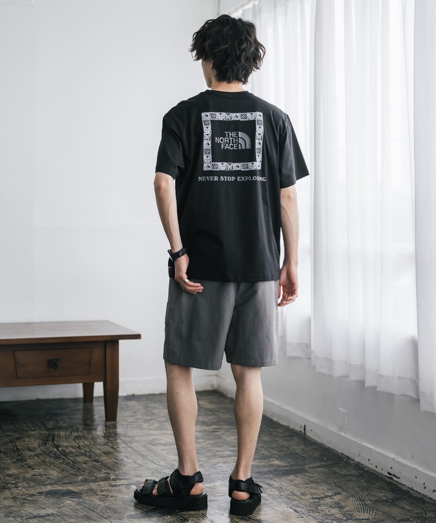 THE NORTH FACE ザ・ノースフェイス U CAMP BOX LOGO RELAXED SS TEE GRAPHIC - AP バックプリントTシャツ 16250