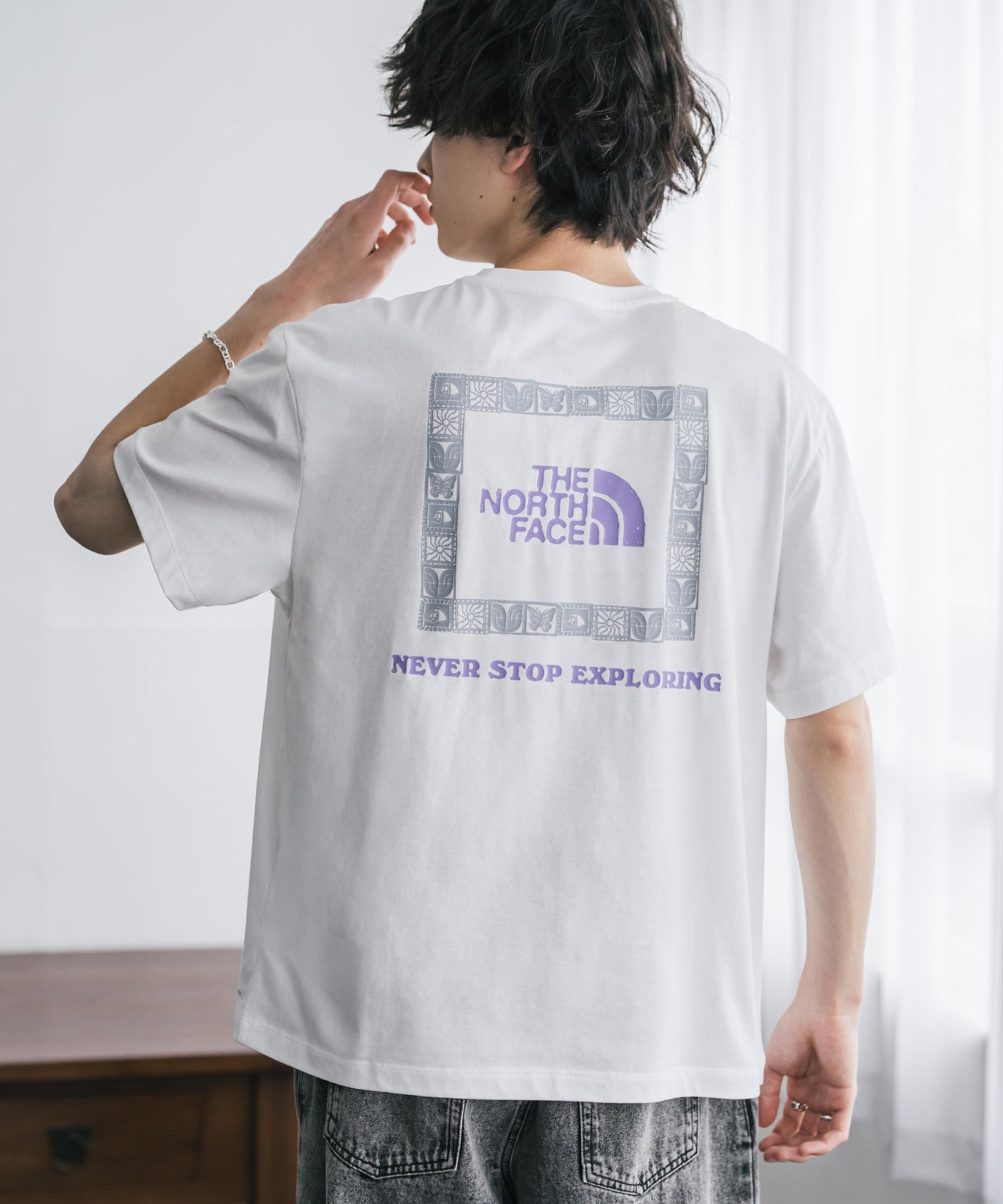 THE NORTH FACE ザ・ノースフェイス U CAMP BOX LOGO RELAXED SS TEE GRAPHIC - AP バックプリントTシャツ 16250
