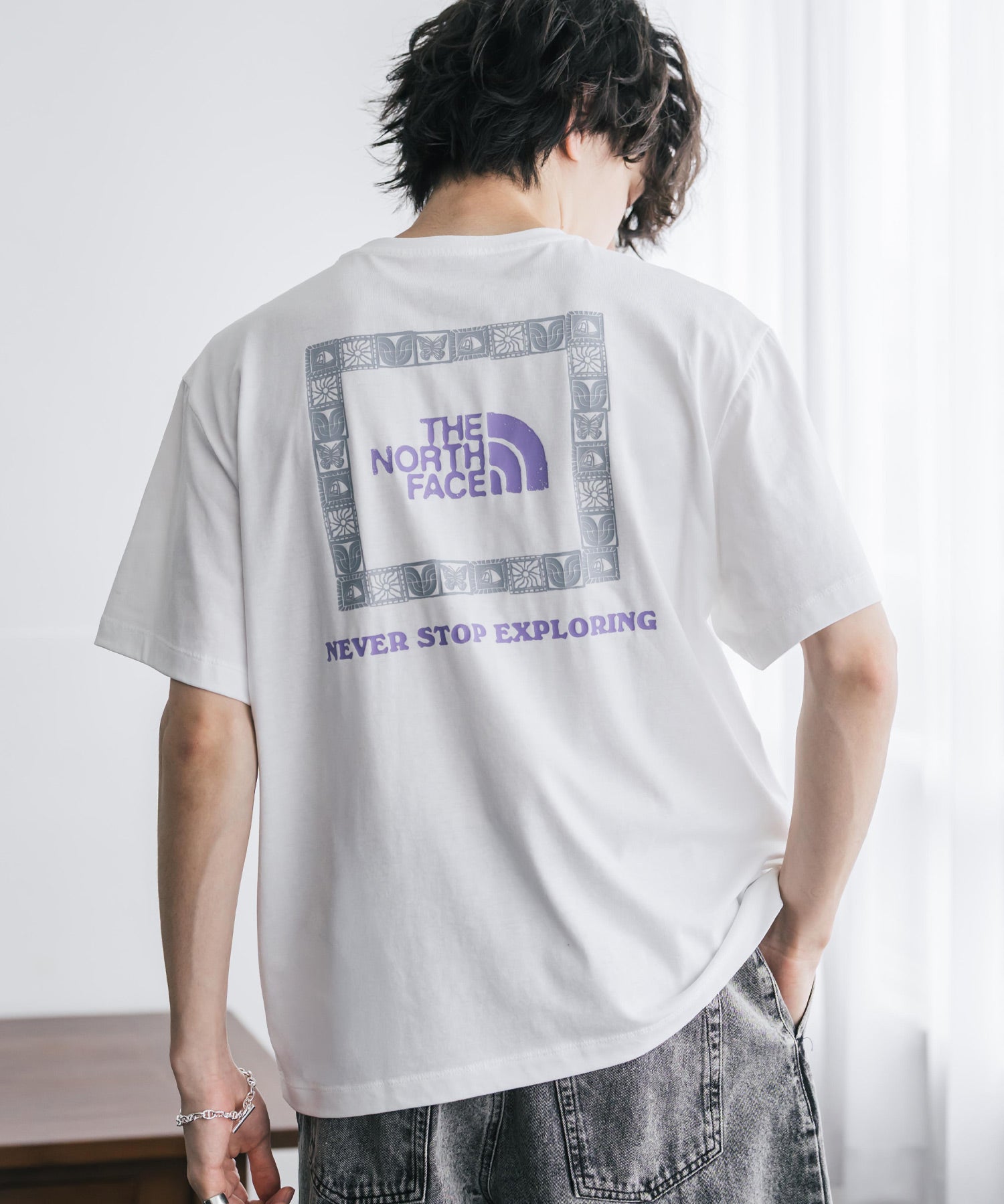 THE NORTH FACE ザ・ノースフェイス U CAMP BOX LOGO RELAXED SS TEE GRAPHIC - AP バックプリントTシャツ 16250