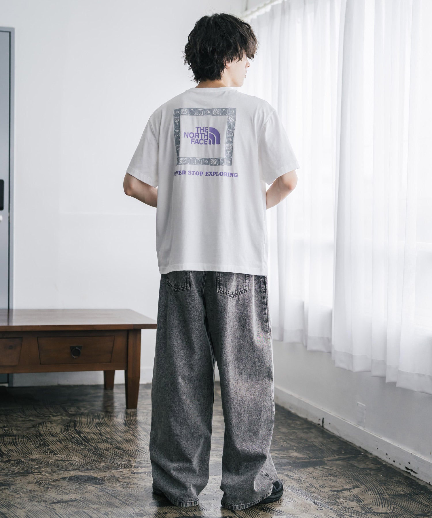 THE NORTH FACE ザ・ノースフェイス U CAMP BOX LOGO RELAXED SS TEE GRAPHIC - AP バックプリントTシャツ 16250