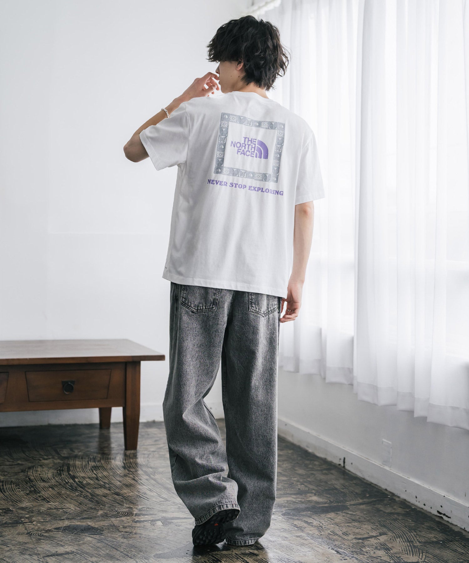 THE NORTH FACE ザ・ノースフェイス U CAMP BOX LOGO RELAXED SS TEE GRAPHIC - AP バックプリントTシャツ 16250
