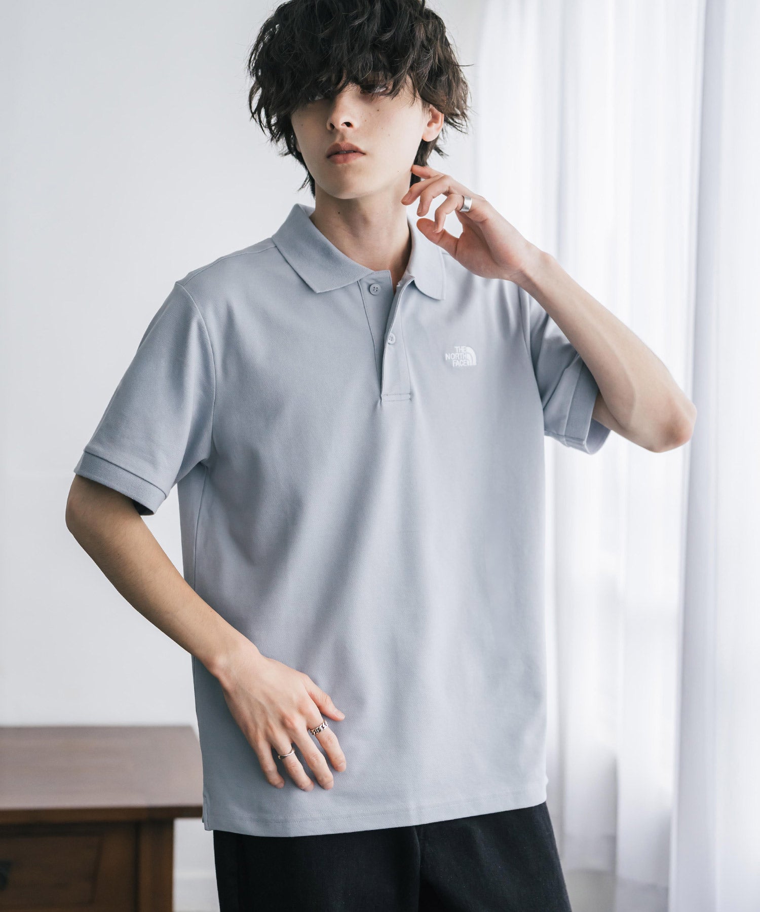 THE NORTH FACE ザ・ノースフェイス M S/S LOGO POLO - AP レギュラーフィット半袖ポロシャツ 16251