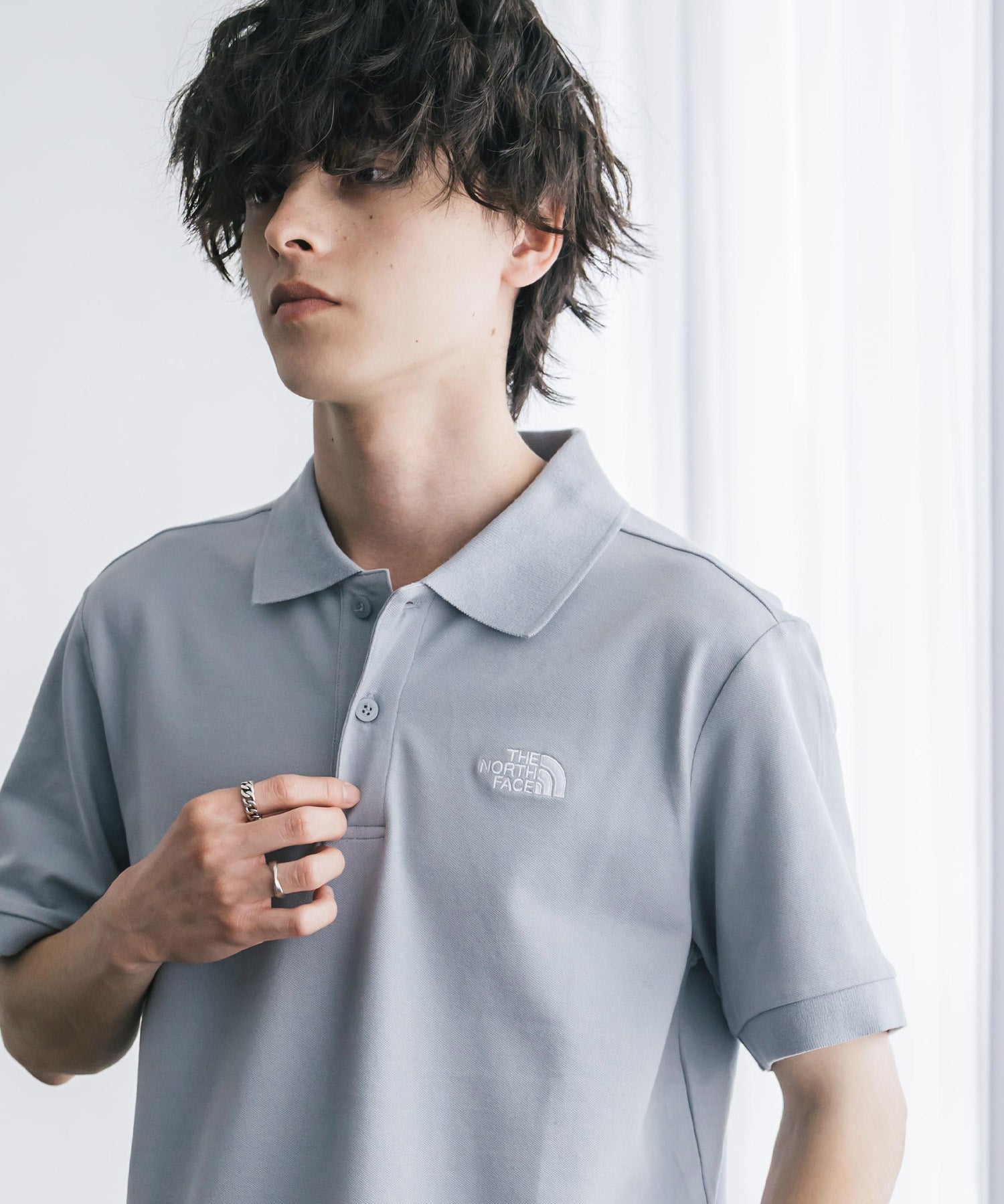 THE NORTH FACE ザ・ノースフェイス M S/S LOGO POLO - AP レギュラーフィット半袖ポロシャツ 16251