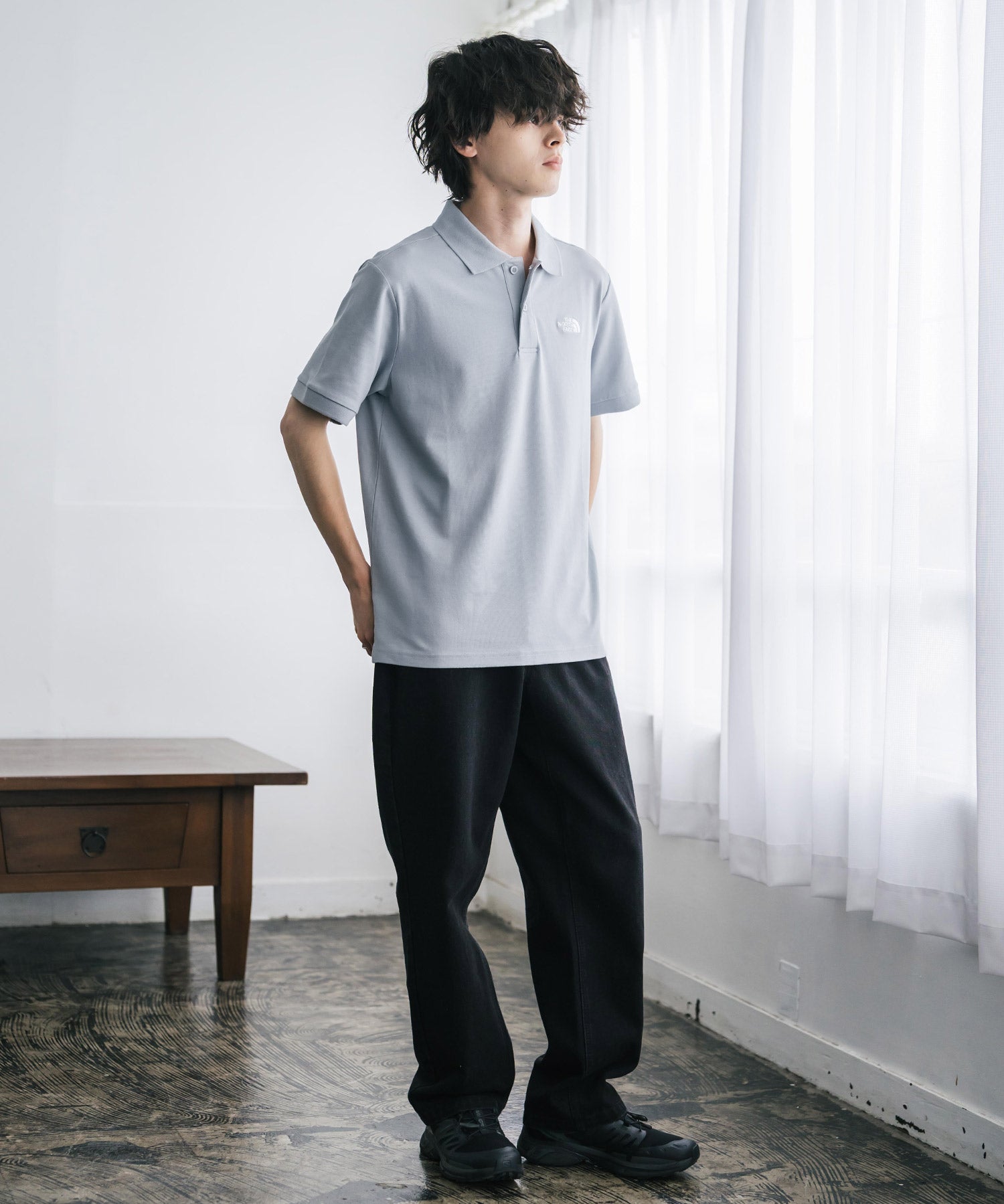 THE NORTH FACE ザ・ノースフェイス M S/S LOGO POLO - AP レギュラーフィット半袖ポロシャツ 16251