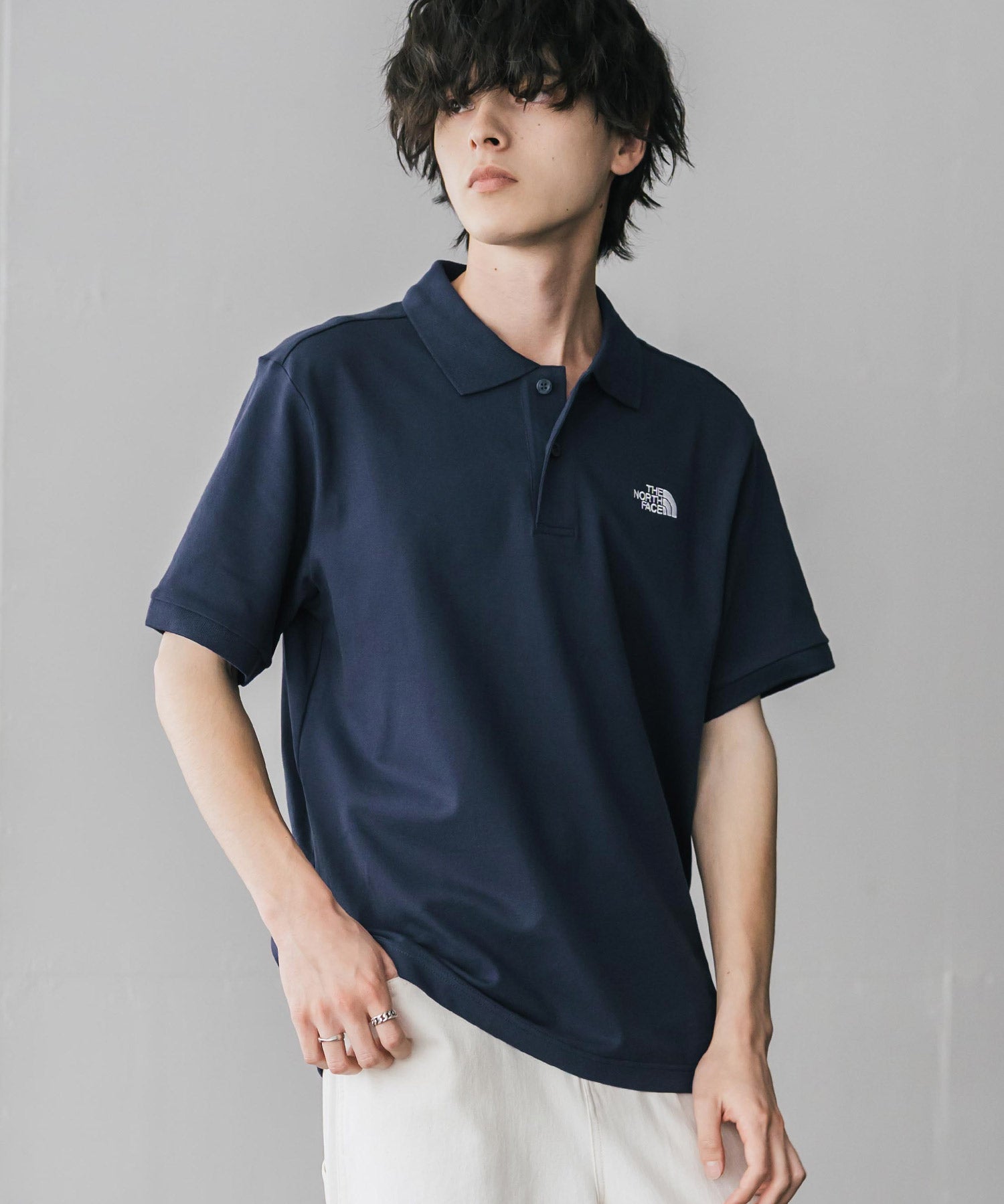 THE NORTH FACE ザ・ノースフェイス M S/S LOGO POLO - AP レギュラーフィット半袖ポロシャツ 16251