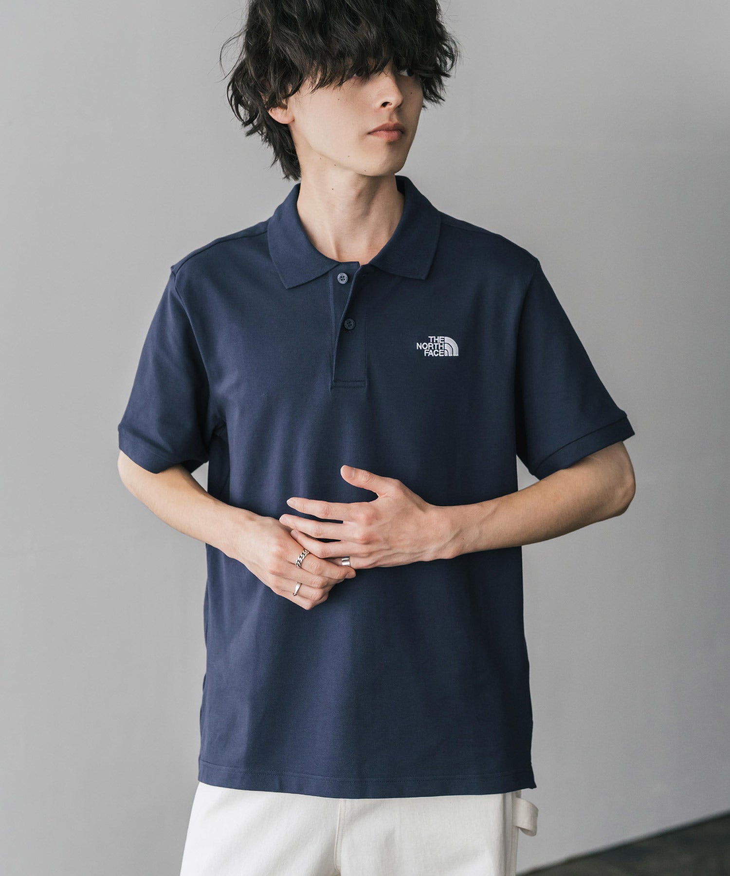 THE NORTH FACE ザ・ノースフェイス M S/S LOGO POLO - AP レギュラーフィット半袖ポロシャツ 16251
