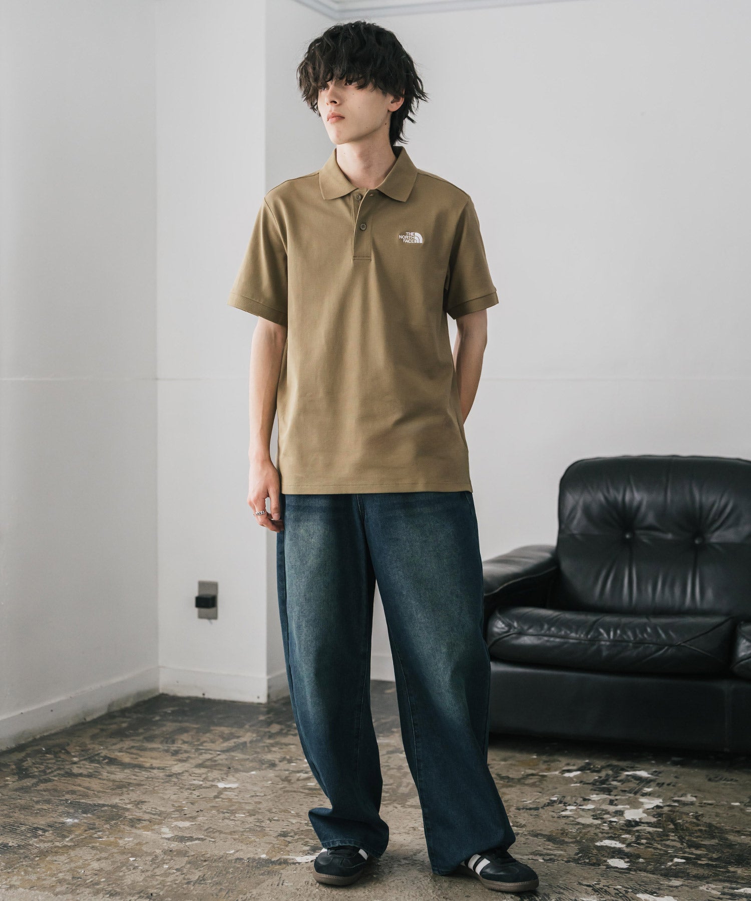 THE NORTH FACE ザ・ノースフェイス M S/S LOGO POLO - AP レギュラーフィット半袖ポロシャツ 16251