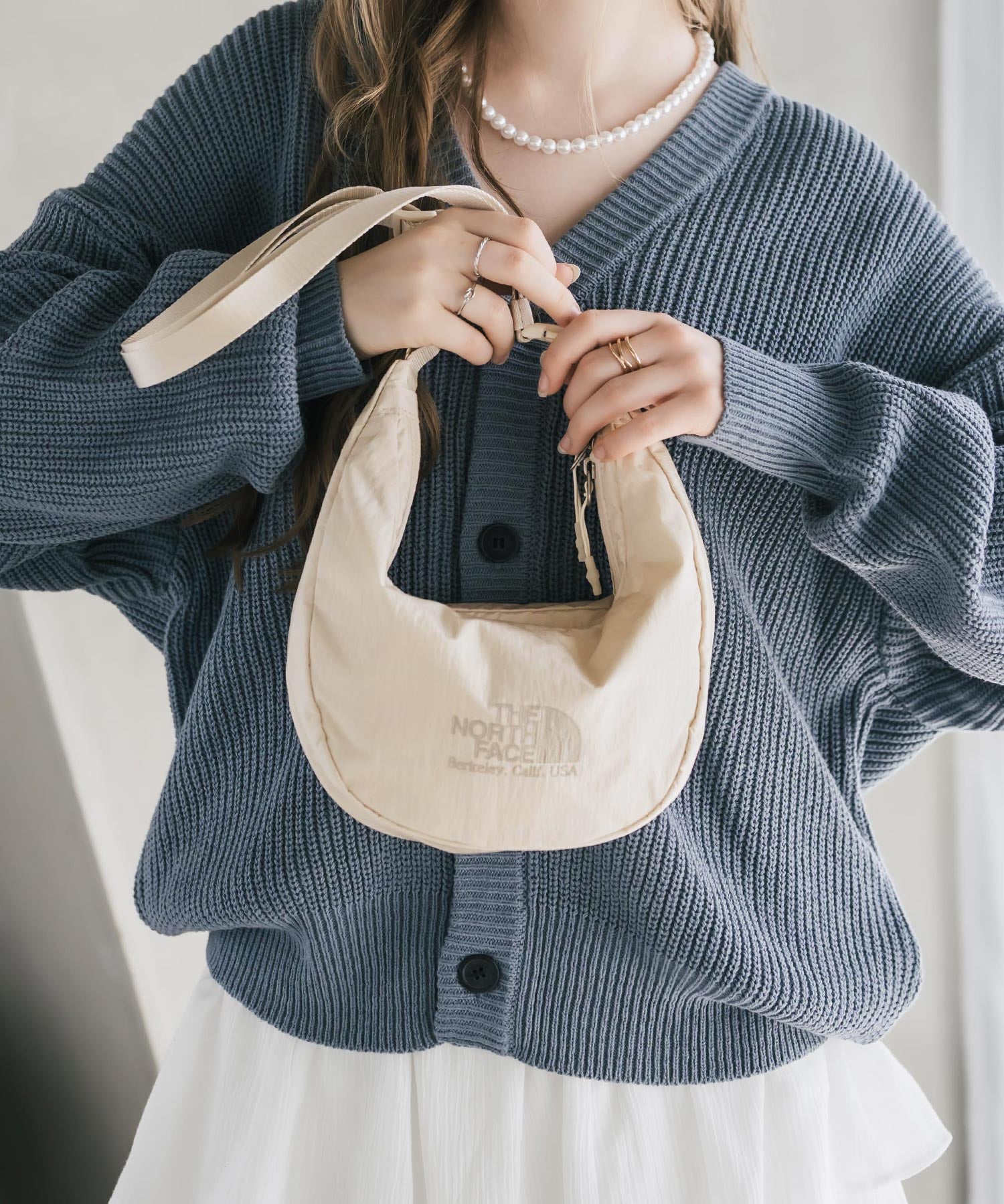 日本未展開モデル THE NORTH FACE ザ・ノースフェイス WHITE LABEL ホワイトレーベル HOBO BAG MINI 2WAYショルダーバッグ/ハンドバッグ 16355