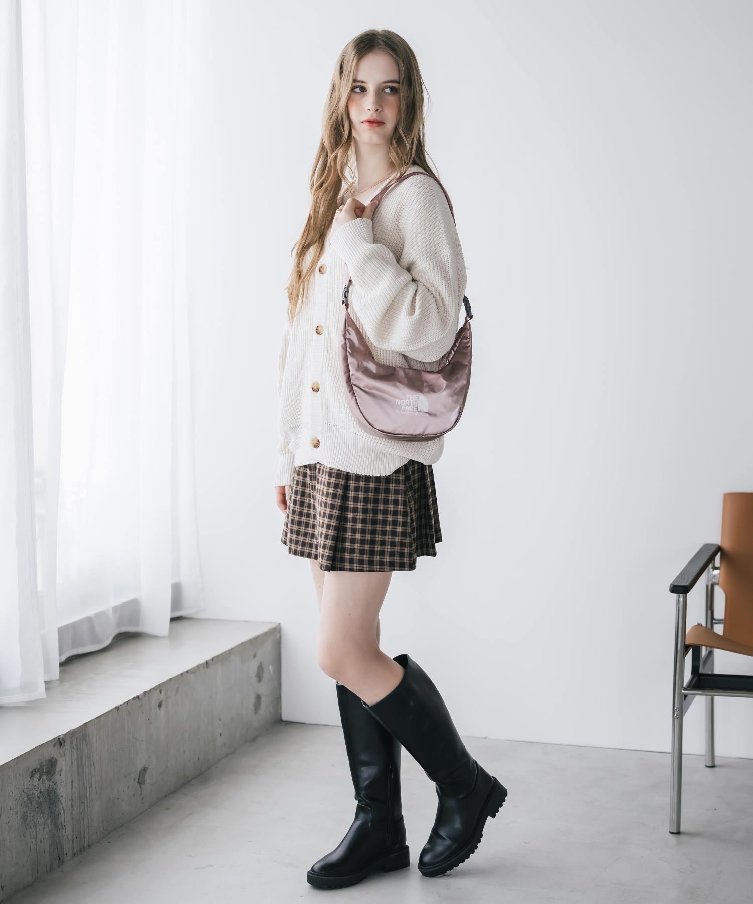 日本未展開モデル THE NORTH FACE ザ・ノースフェイス WHITE LABEL ホワイトレーベル HOBO BAG MINI 2WAYショルダーバッグ/ハンドバッグ 16355