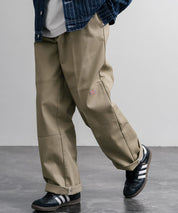 Dickies ディッキーズ 85283 Double Knee Work Pants Length32 ワンポイントロゴ刺繍ダブルニーツイルワイドストレートワークパンツ レングス32インチ 16362