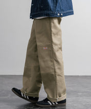 Dickies ディッキーズ 85283 Double Knee Work Pants Length32 ワンポイントロゴ刺繍ダブルニーツイルワイドストレートワークパンツ レングス32インチ 16362