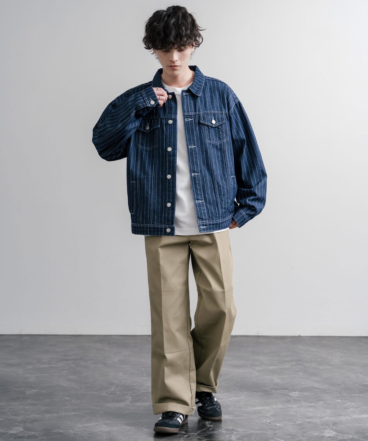 Dickies ディッキーズ 85283 Double Knee Work Pants Length32 ワンポイントロゴ刺繍ダブルニーツイルワイドストレートワークパンツ レングス32インチ 16362