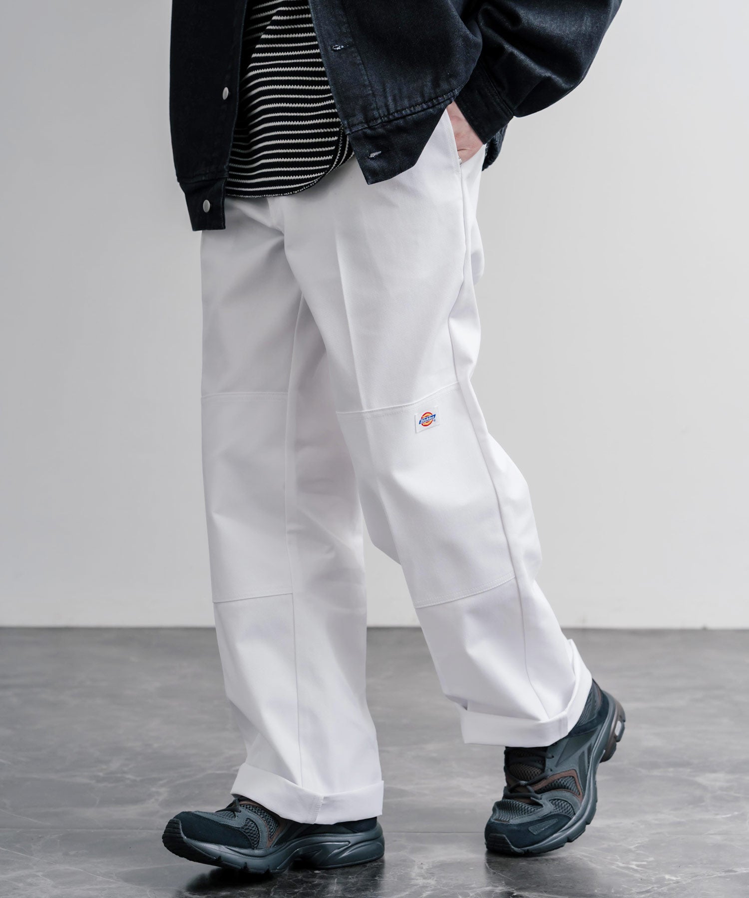 Dickies ディッキーズ 85283 Double Knee Work Pants Length32 ワンポイントロゴ刺繍ダブルニーツイルワイドストレートワークパンツ レングス32インチ 16362