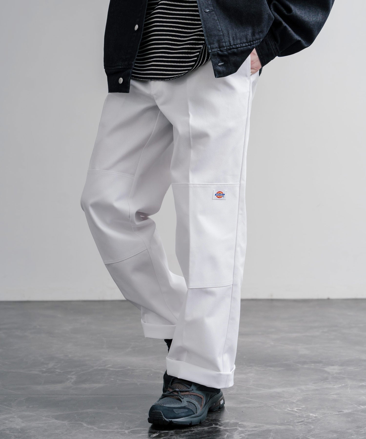 Dickies ディッキーズ 85283 Double Knee Work Pants Length32 ワンポイントロゴ刺繍ダブルニーツイルワイドストレートワークパンツ レングス32インチ 16362