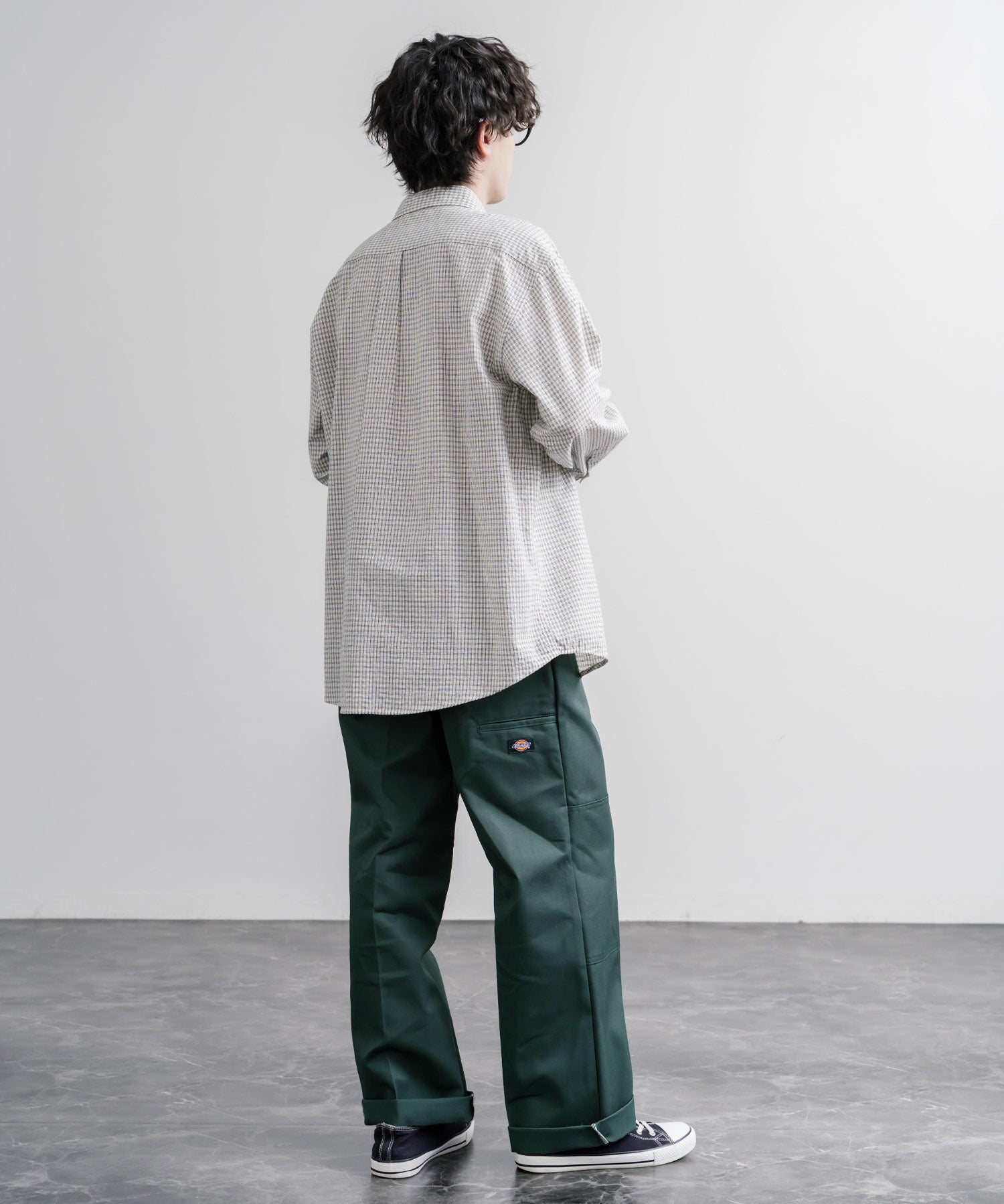 Dickies ディッキーズ 85283 Double Knee Work Pants Length32 ワンポイントロゴ刺繍ダブルニーツイルワイドストレートワークパンツ レングス32インチ 16362