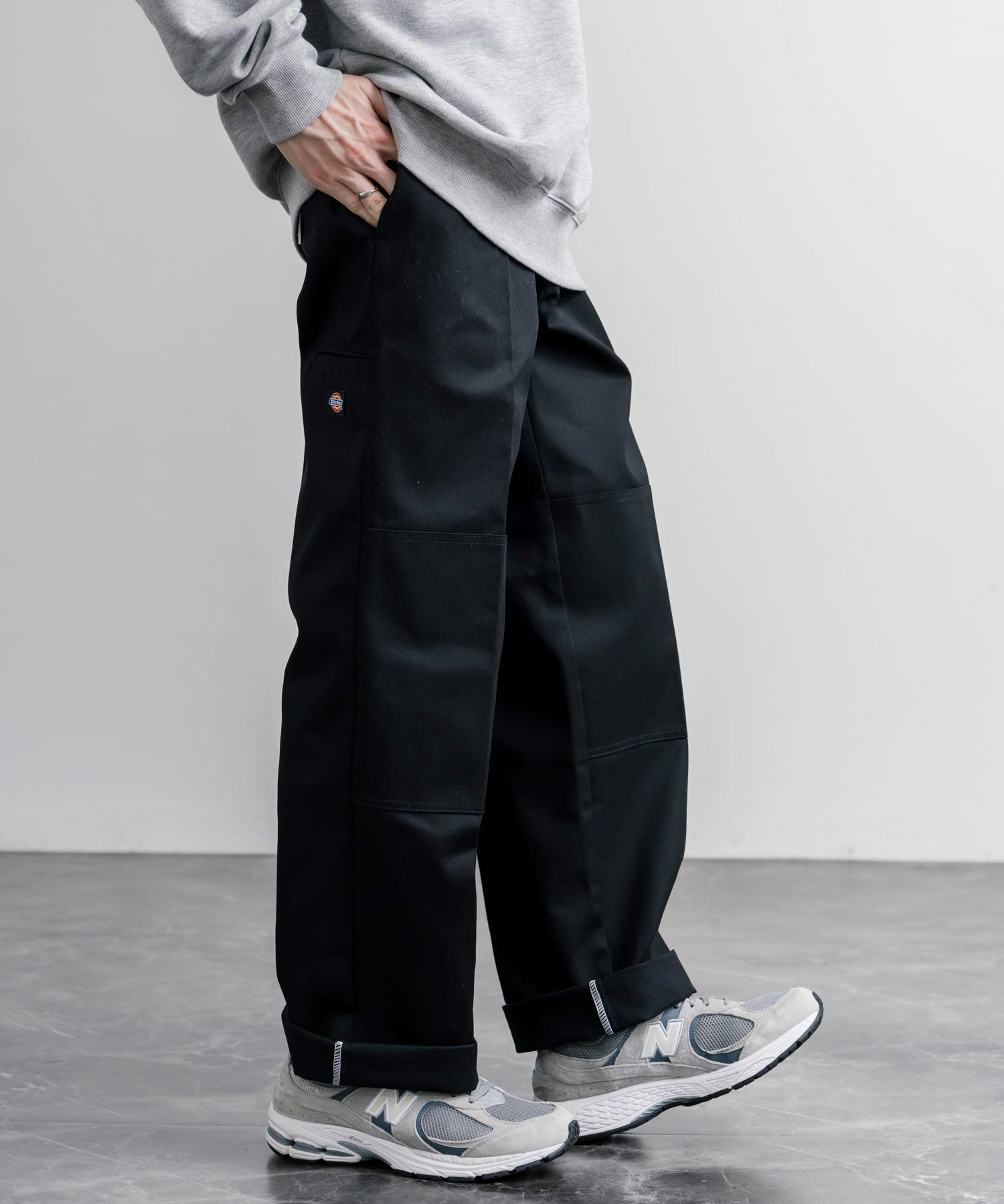 Dickies ディッキーズ 85283 Double Knee Work Pants Length32 ワンポイントロゴ刺繍ダブルニーツイルワイドストレートワークパンツ レングス32インチ 16362
