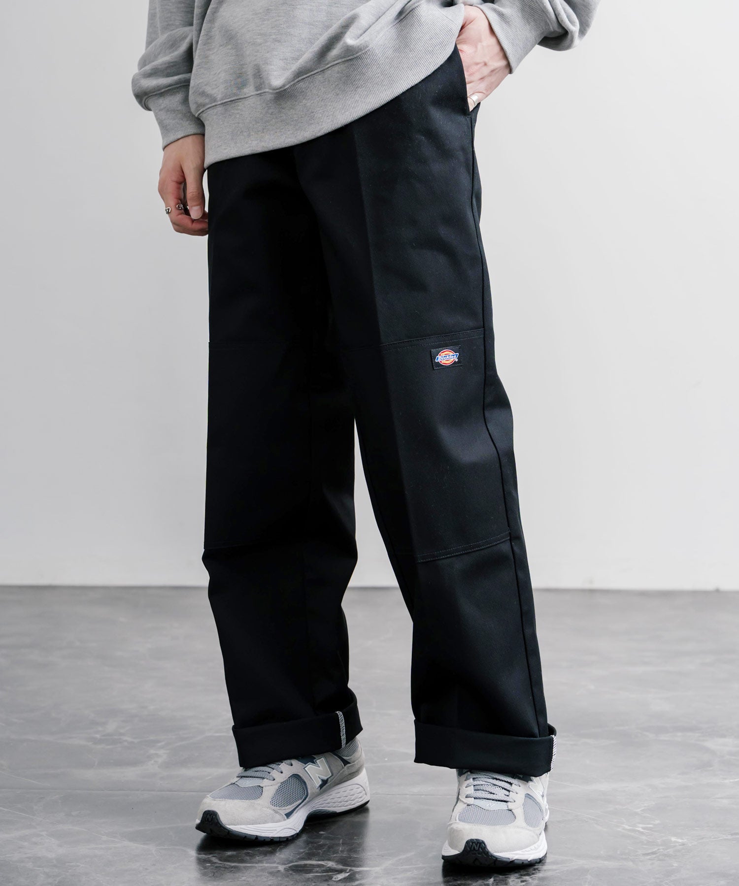 Dickies ディッキーズ 85283 Double Knee Work Pants Length32 ワンポイントロゴ刺繍ダブルニーツイルワイドストレートワークパンツ レングス32インチ 16362