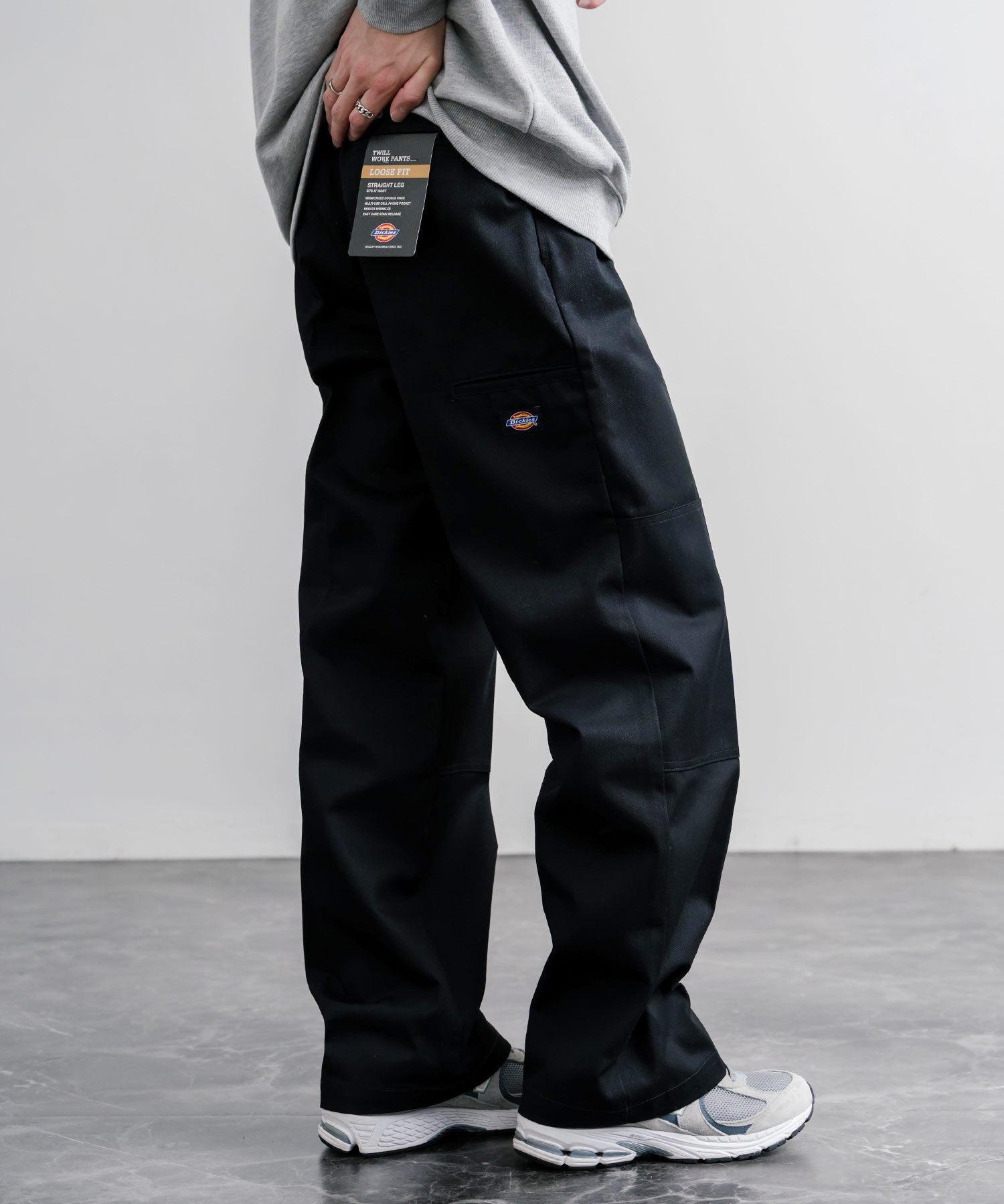 Dickies ディッキーズ 85283 Double Knee Work Pants Length32 ワンポイントロゴ刺繍ダブルニーツイルワイドストレートワークパンツ レングス32インチ 16362