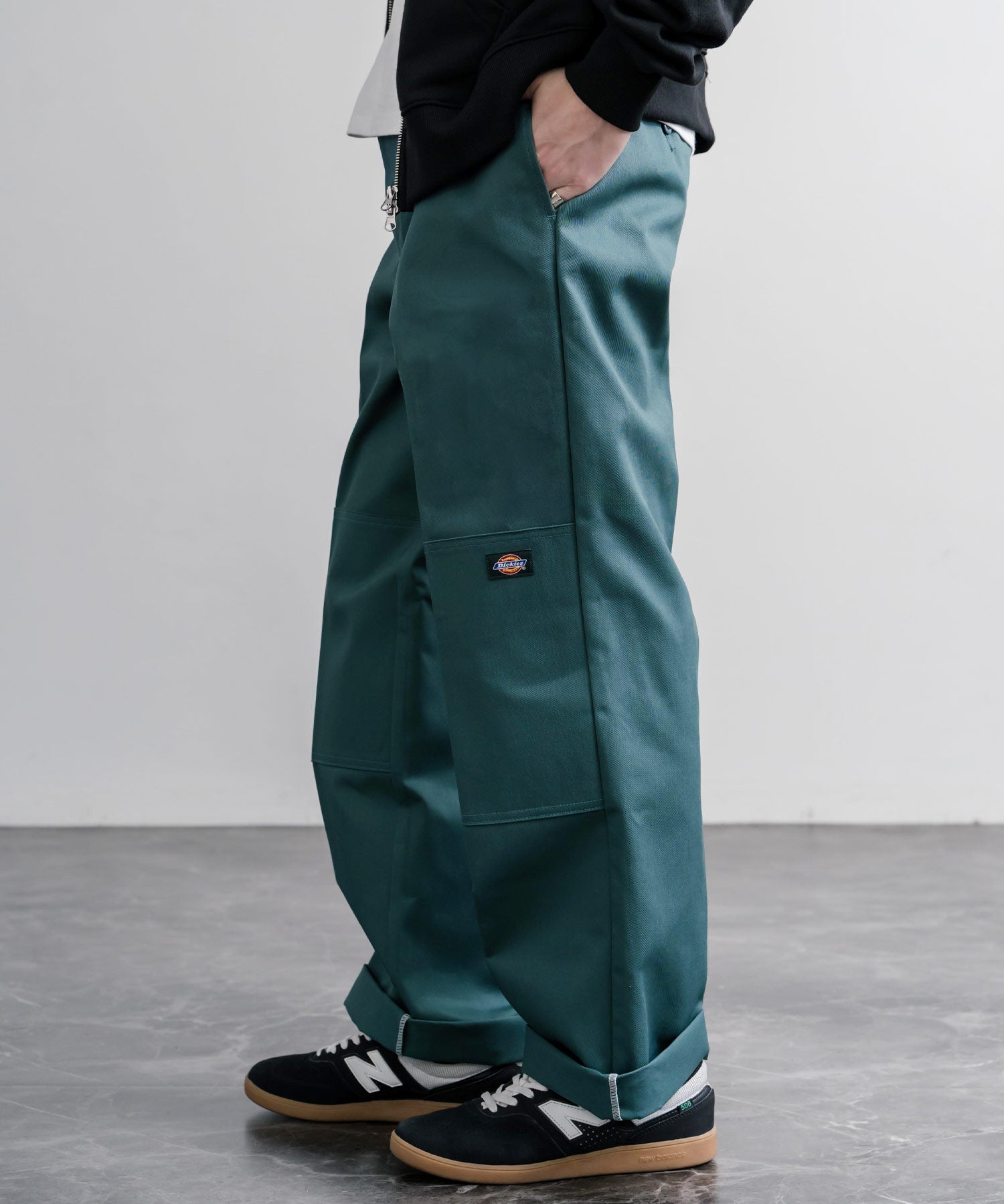 Dickies ディッキーズ 85283 Double Knee Work Pants Length32 ワンポイントロゴ刺繍ダブルニーツイルワイドストレートワークパンツ レングス32インチ 16362