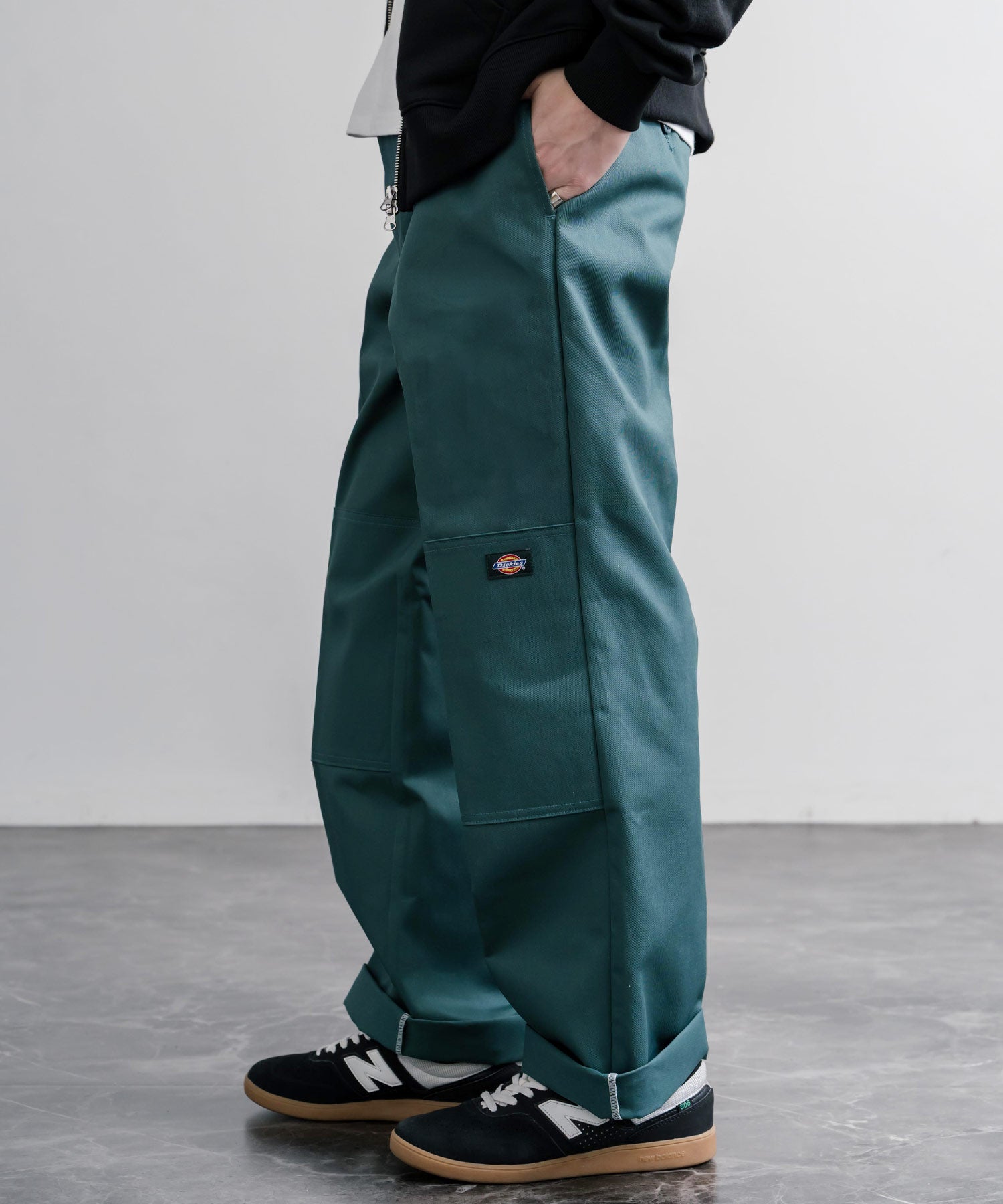 Dickies ディッキーズ 85283 Double Knee Work Pants Length32 ワンポイントロゴ刺繍ダブルニーツイルワイドストレートワークパンツ レングス32インチ 16362