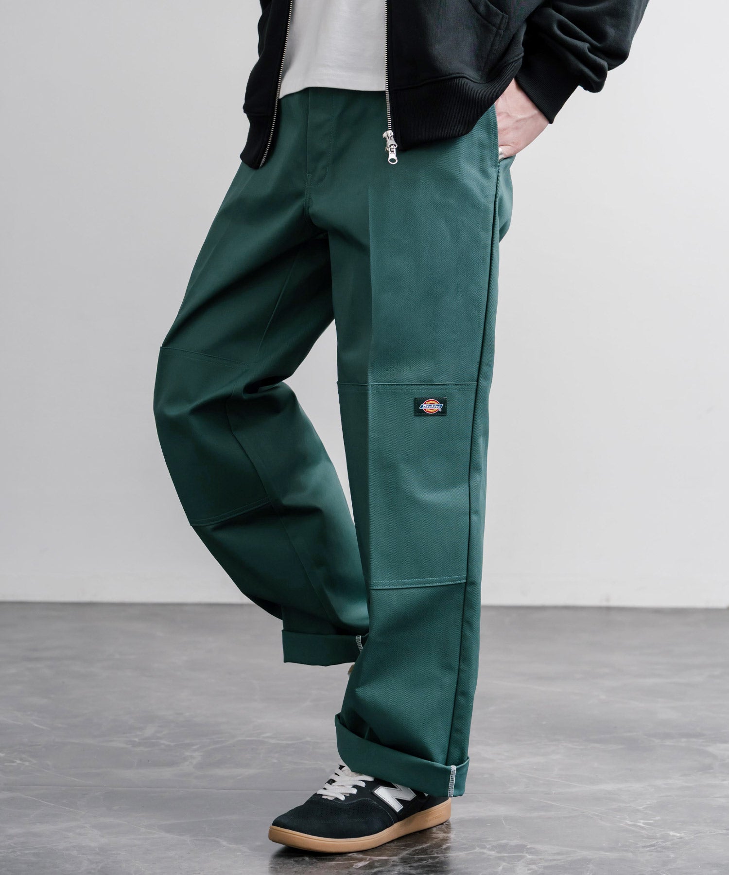 Dickies ディッキーズ 85283 Double Knee Work Pants Length32 ワンポイントロゴ刺繍ダブルニーツイルワイドストレートワークパンツ レングス32インチ 16362