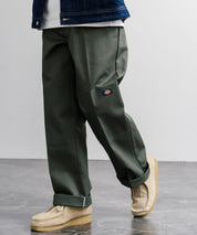 Dickies ディッキーズ 85283 Double Knee Work Pants Length32 ワンポイントロゴ刺繍ダブルニーツイルワイドストレートワークパンツ レングス32インチ 16362