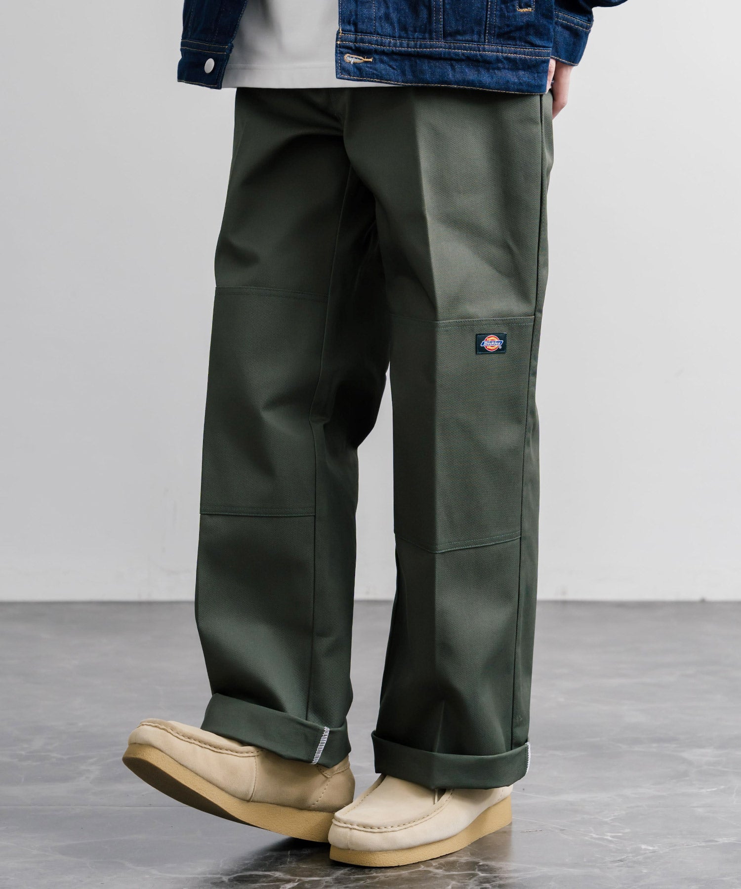 Dickies ディッキーズ 85283 Double Knee Work Pants Length32 ワンポイントロゴ刺繍ダブルニーツイルワイドストレートワークパンツ レングス32インチ 16362