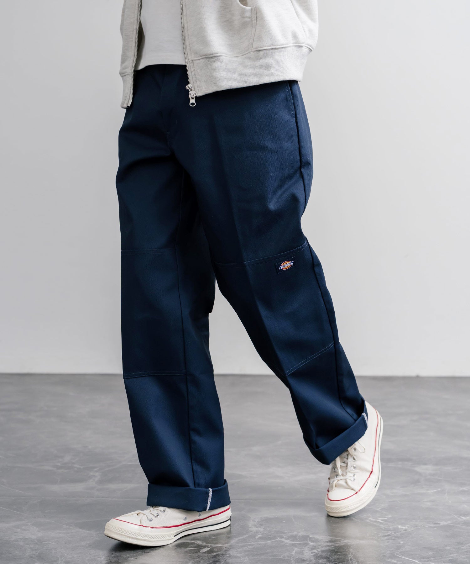 Dickies ディッキーズ 85283 Double Knee Work Pants Length32 ワンポイントロゴ刺繍ダブルニーツイルワイドストレートワークパンツ レングス32インチ 16362