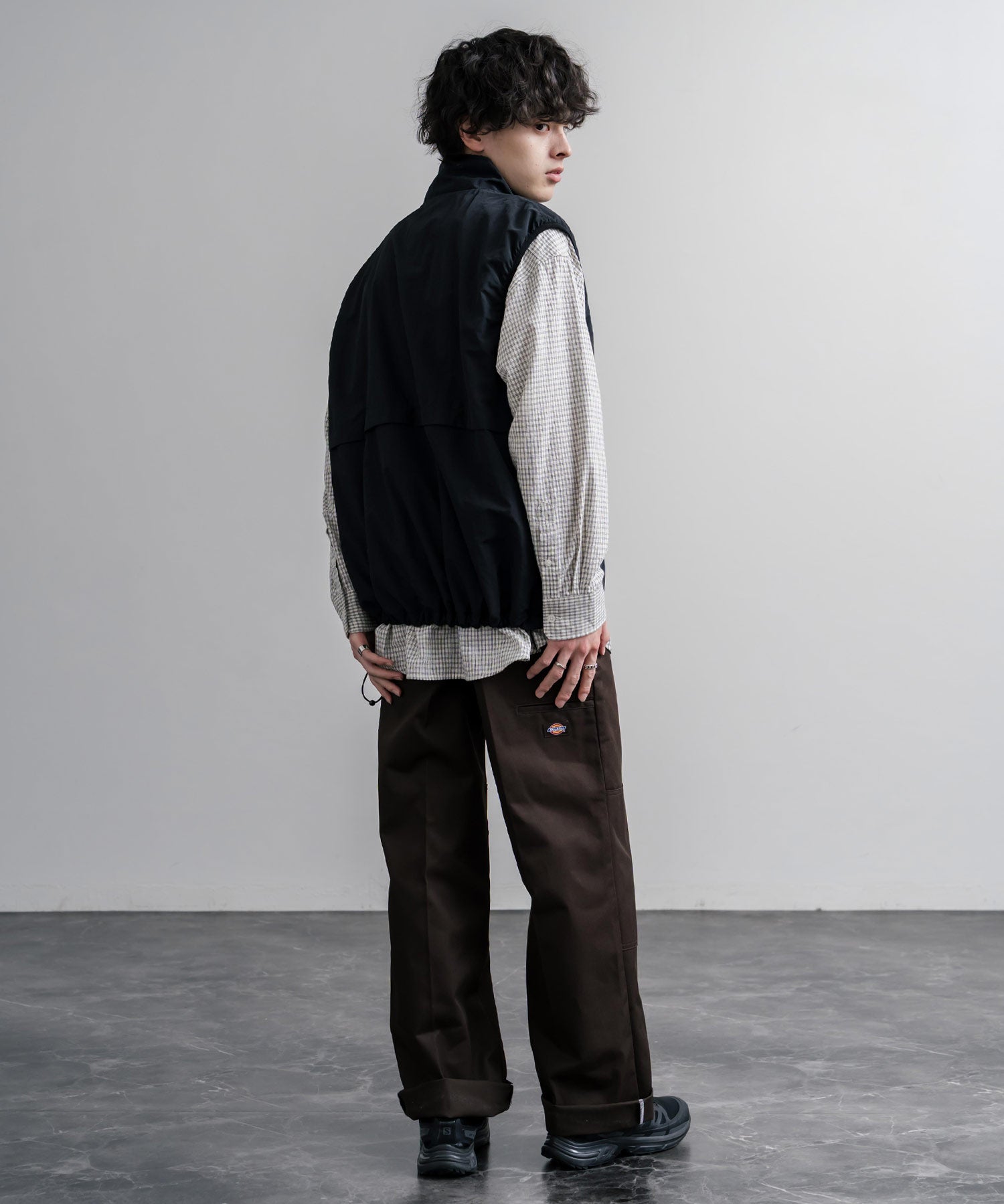 Dickies ディッキーズ 85283 Double Knee Work Pants Length32 ワンポイントロゴ刺繍ダブルニーツイルワイドストレートワークパンツ レングス32インチ 16362