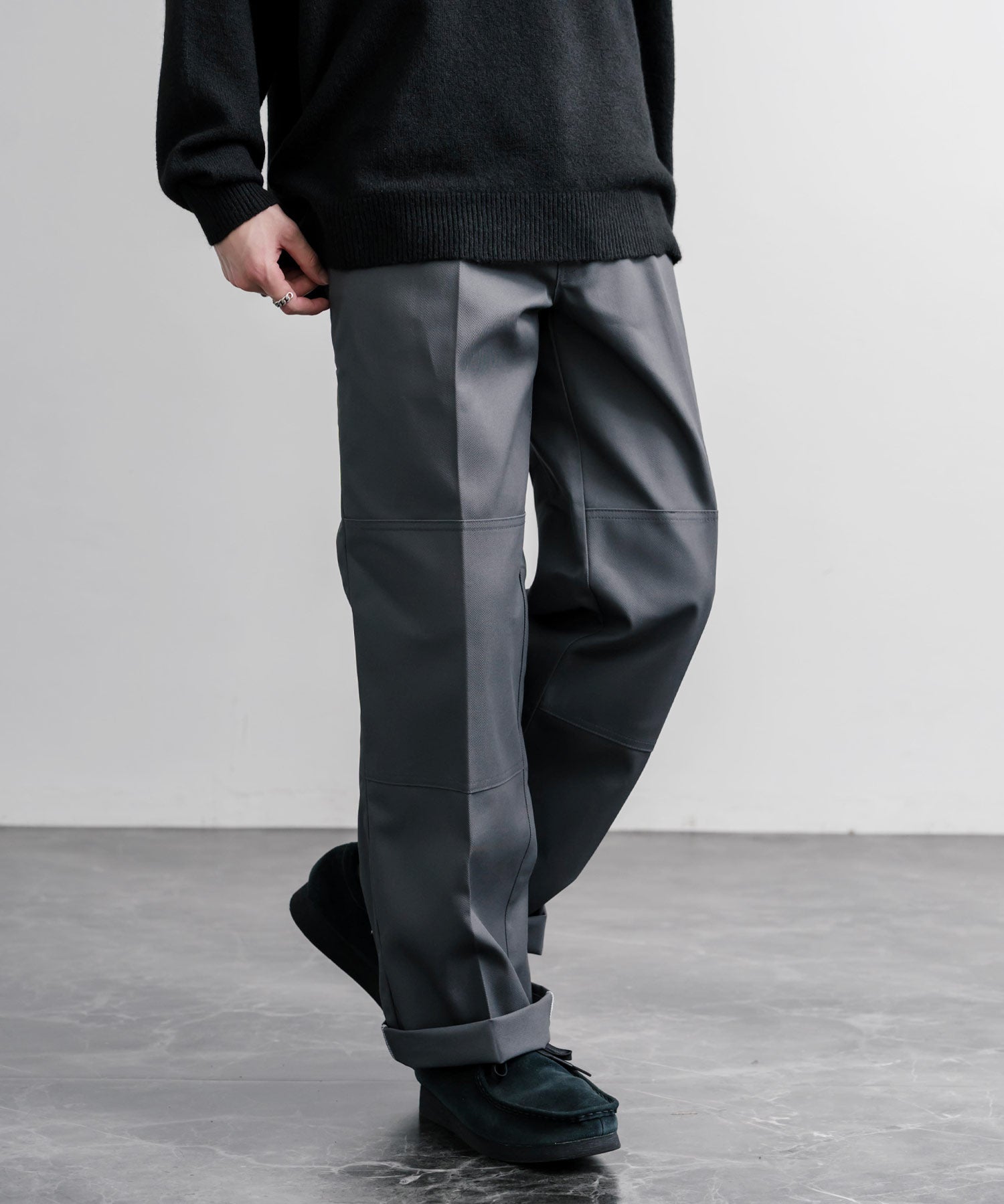 Dickies ディッキーズ 85283 Double Knee Work Pants Length32 ワンポイントロゴ刺繍ダブルニーツイルワイドストレートワークパンツ レングス32インチ 16362
