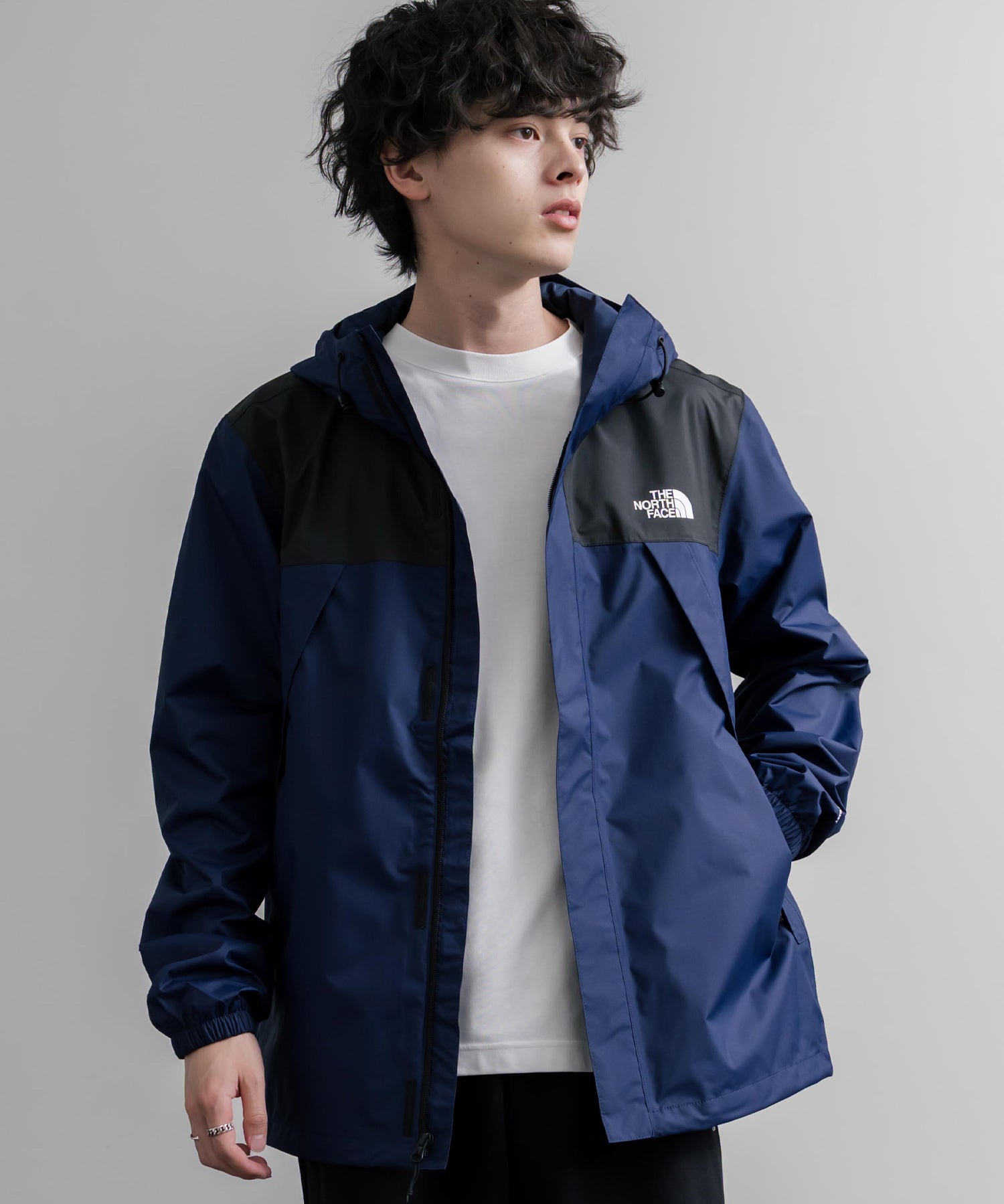 THE NORTH FACE ザ・ノースフェイス ANTORA JACKET DRYVENTオーバーサイズワンポイントロゴアントラジャケット/マウンテンパーカー 16366