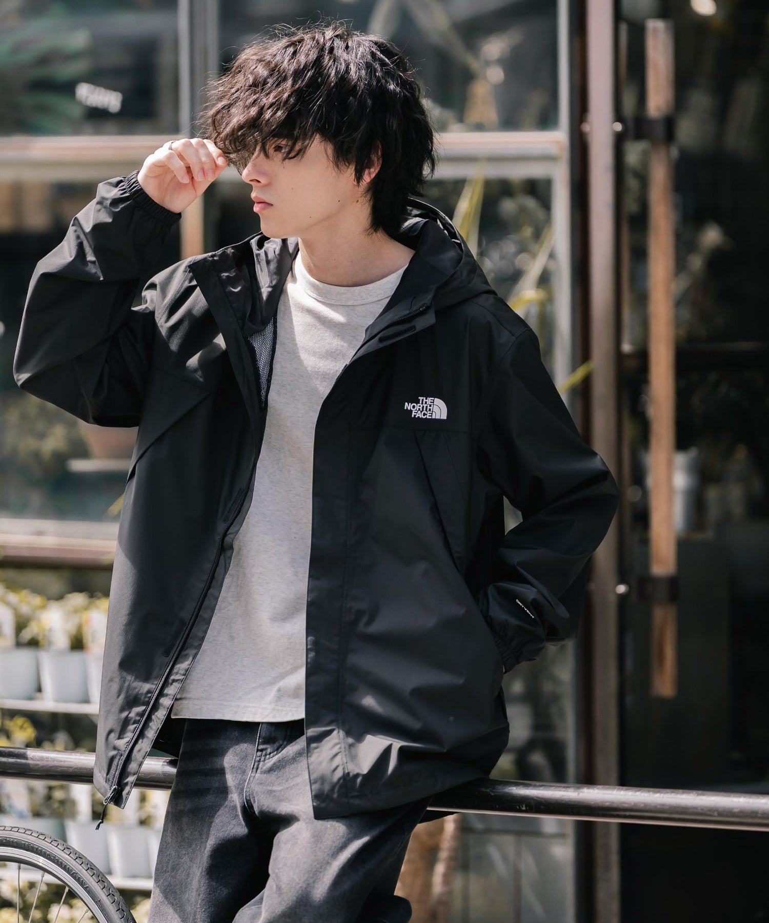 新色追加 THE NORTH FACE ザ・ノースフェイス ANTORA JACKET DRYVENTオーバーサイズワンポイントロゴアントラジャケット/マウンテンパーカー 16366