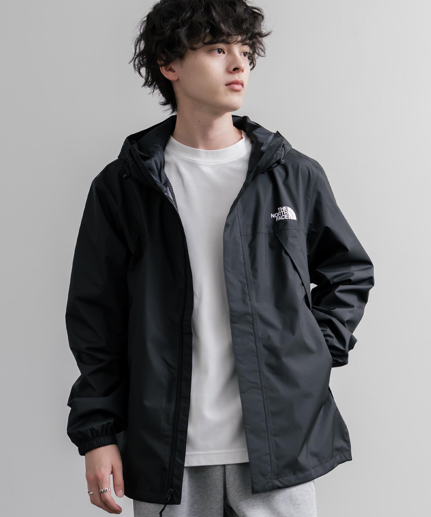 THE NORTH FACE ザ・ノースフェイス ANTORA JACKET DRYVENTオーバーサイズワンポイントロゴアントラジャケット/マウンテンパーカー 16366