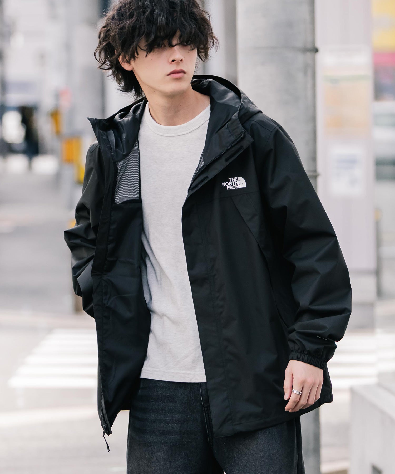 新色追加 THE NORTH FACE ザ・ノースフェイス ANTORA JACKET DRYVENTオーバーサイズワンポイントロゴアントラジャケット/マウンテンパーカー 16366