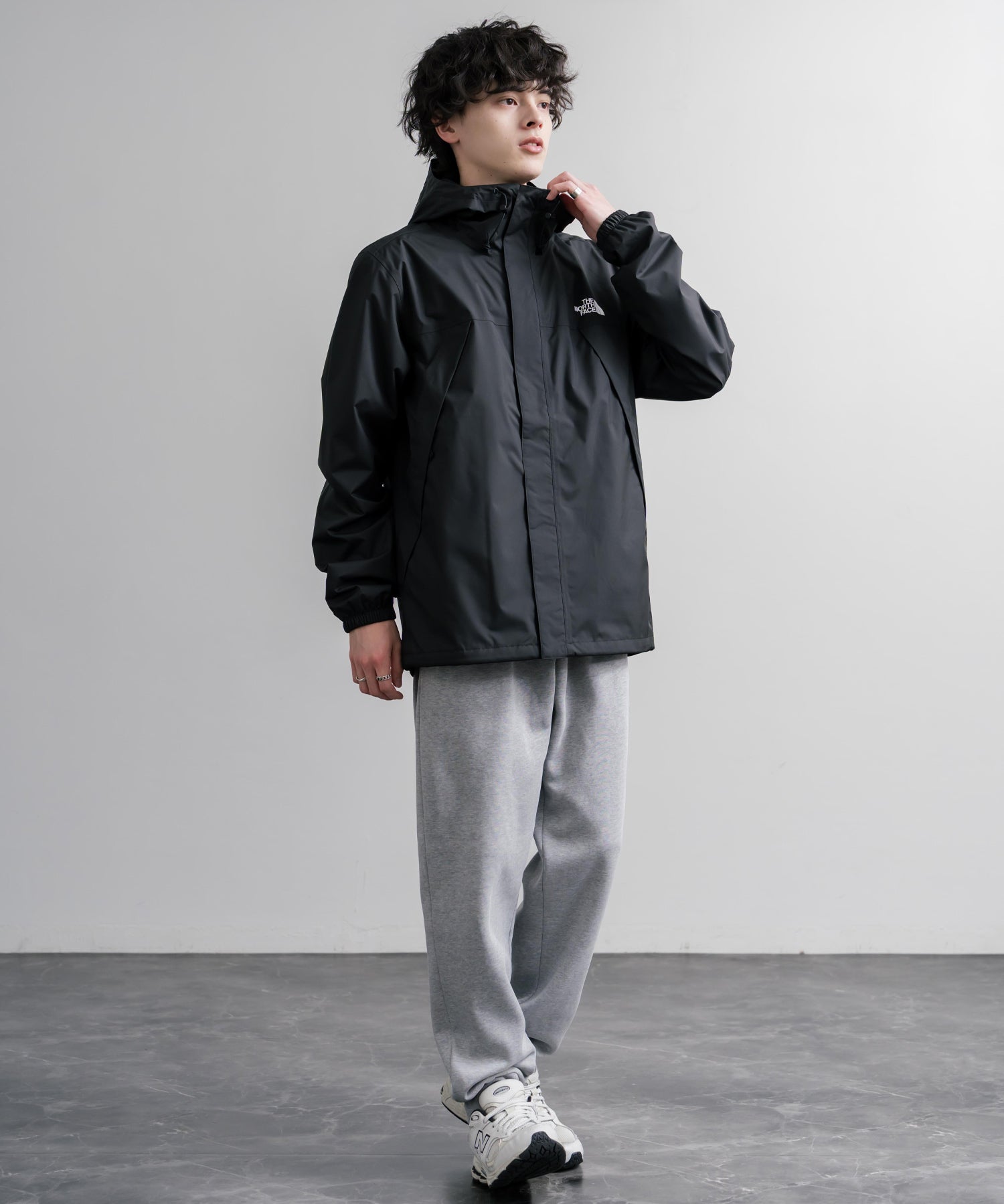 THE NORTH FACE ザ・ノースフェイス ANTORA JACKET DRYVENTオーバーサイズワンポイントロゴアントラジャケット/マウンテンパーカー 16366