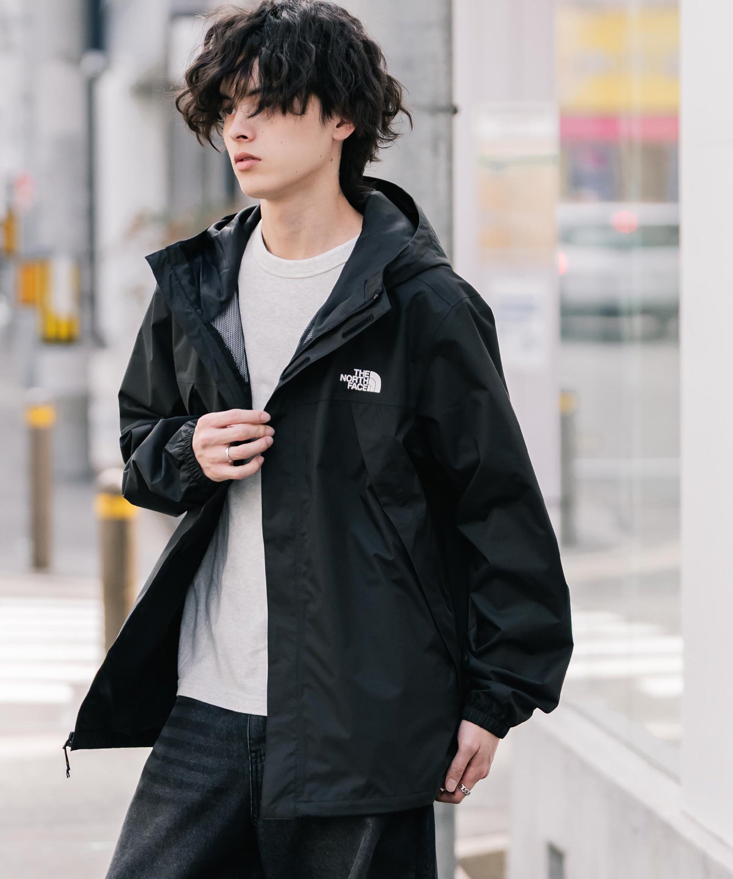 新色追加 THE NORTH FACE ザ・ノースフェイス ANTORA JACKET DRYVENTオーバーサイズワンポイントロゴアントラジャケット/マウンテンパーカー 16366
