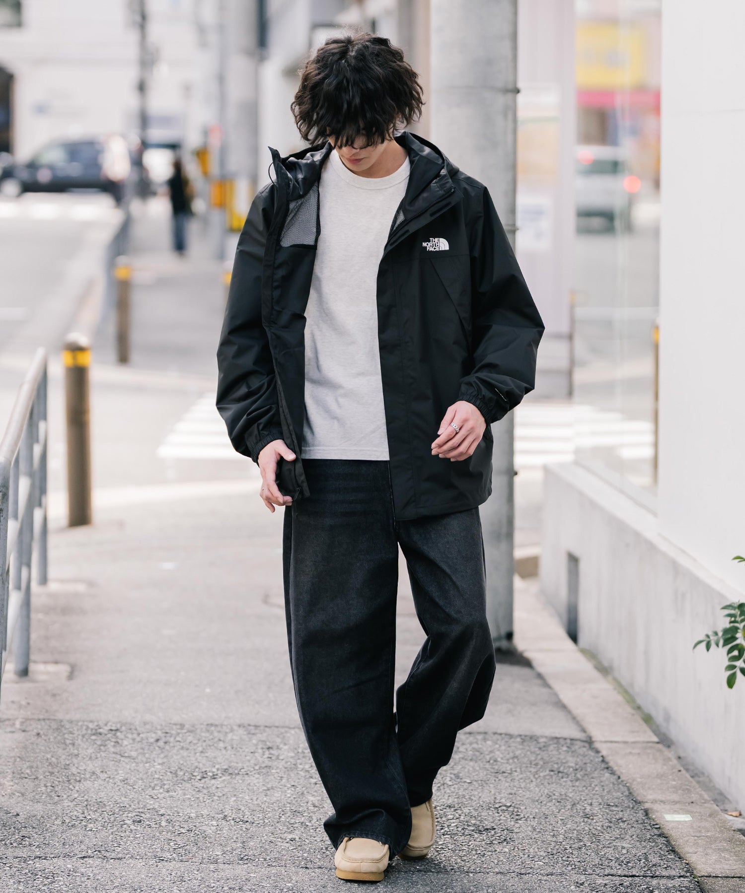新色追加 THE NORTH FACE ザ・ノースフェイス ANTORA JACKET DRYVENTオーバーサイズワンポイントロゴアントラジャケット/マウンテンパーカー 16366