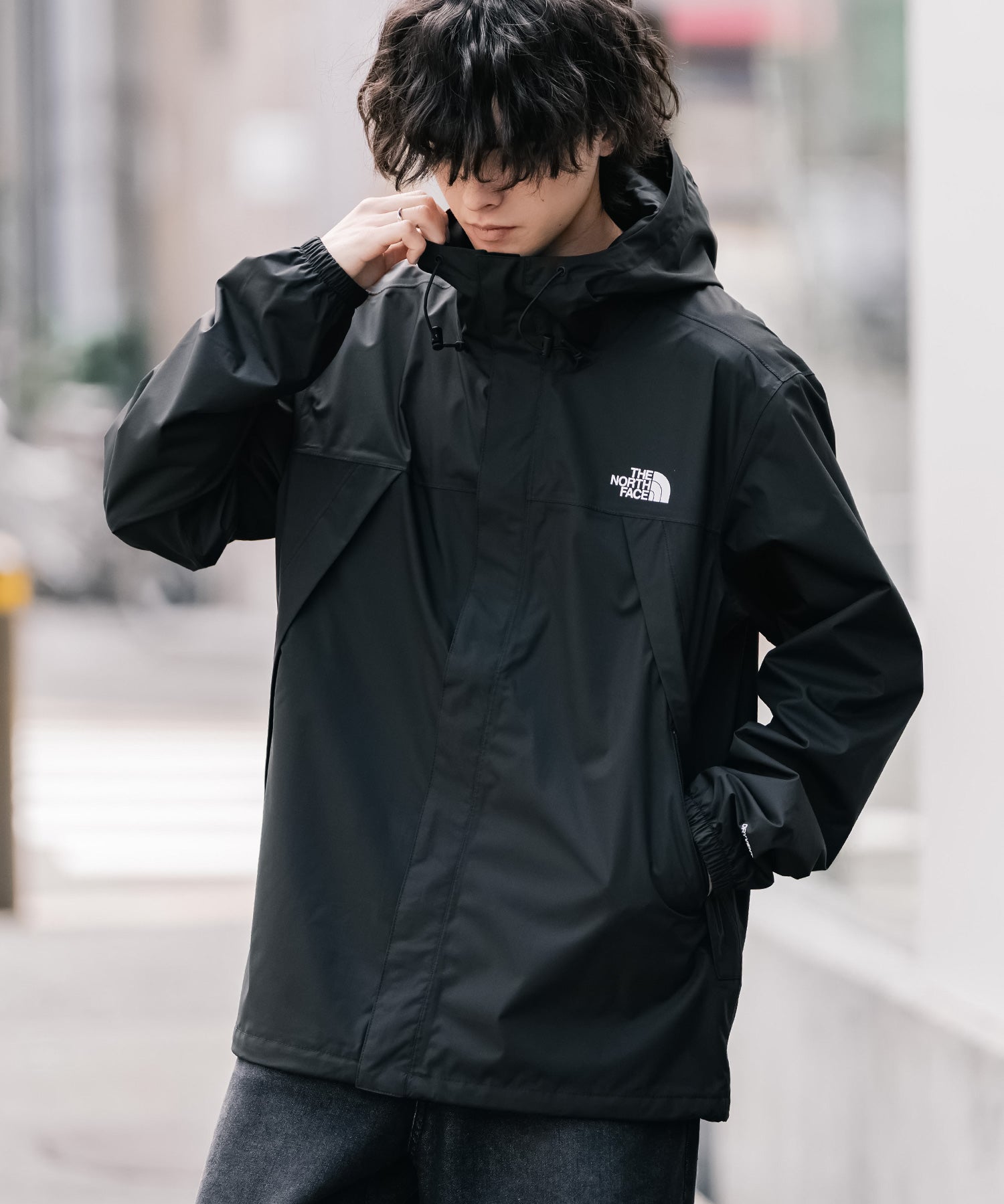 新色追加 THE NORTH FACE ザ・ノースフェイス ANTORA JACKET DRYVENTオーバーサイズワンポイントロゴアントラジャケット/マウンテンパーカー 16366