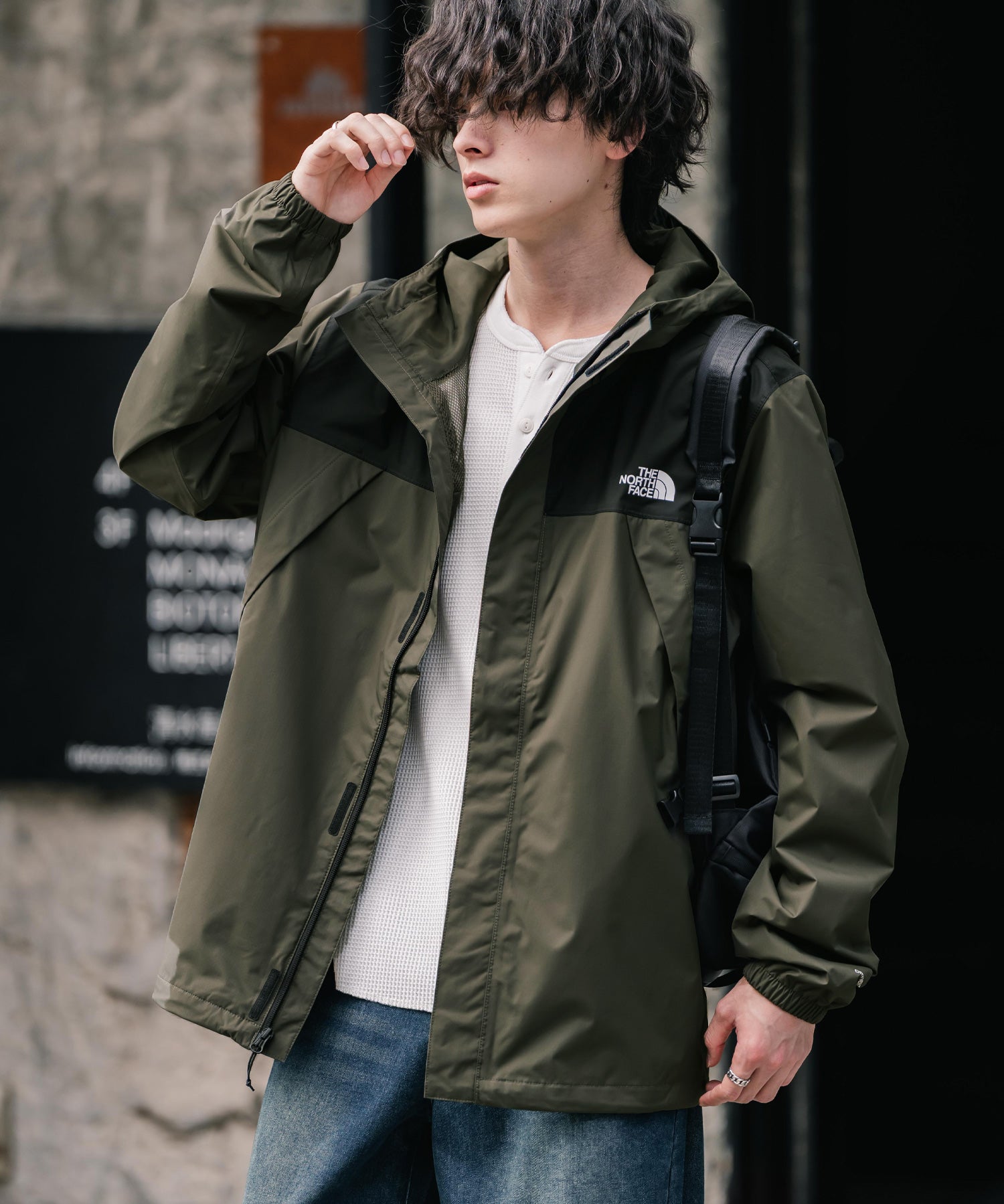 新色追加 THE NORTH FACE ザ・ノースフェイス ANTORA JACKET DRYVENTオーバーサイズワンポイントロゴアントラジャケット/マウンテンパーカー 16366