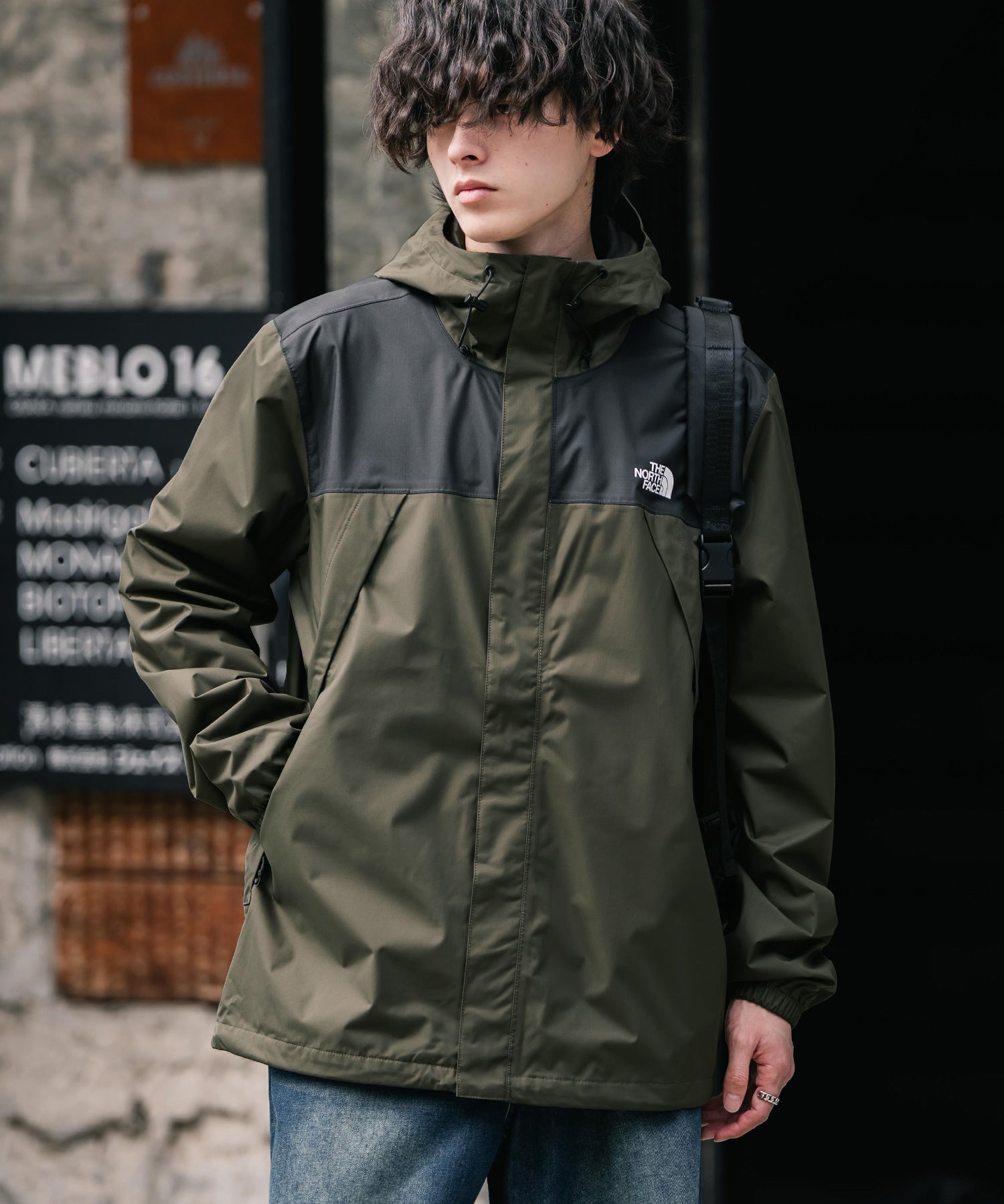 新色追加 THE NORTH FACE ザ・ノースフェイス ANTORA JACKET DRYVENTオーバーサイズワンポイントロゴアントラジャケット/マウンテンパーカー 16366