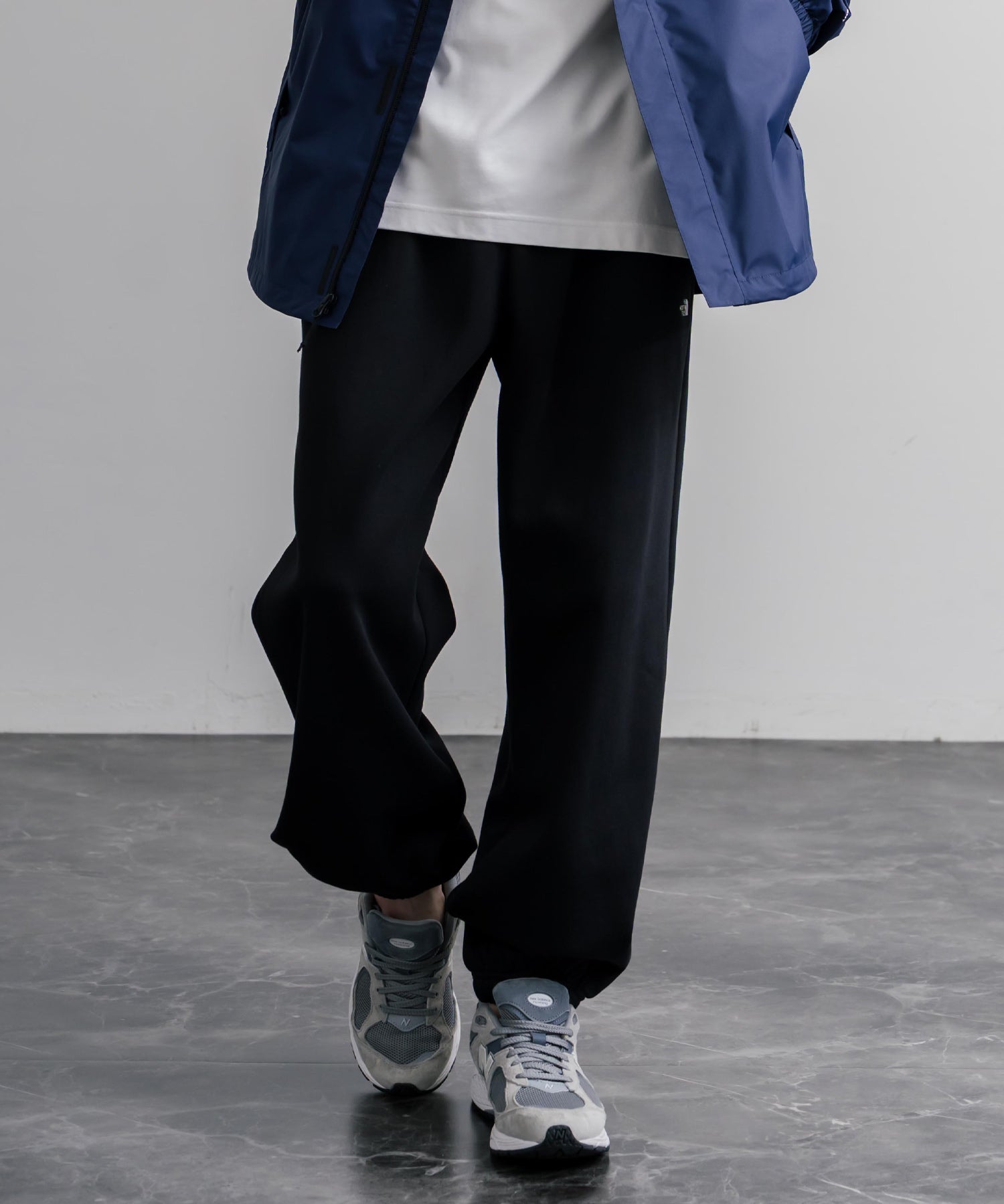 THE NORTH FACE M ESS SD RLX PANTS ノースフェイス 裏起毛ワンポイントロゴ刺繍スウェットワイドイージージョガーパンツ 16368