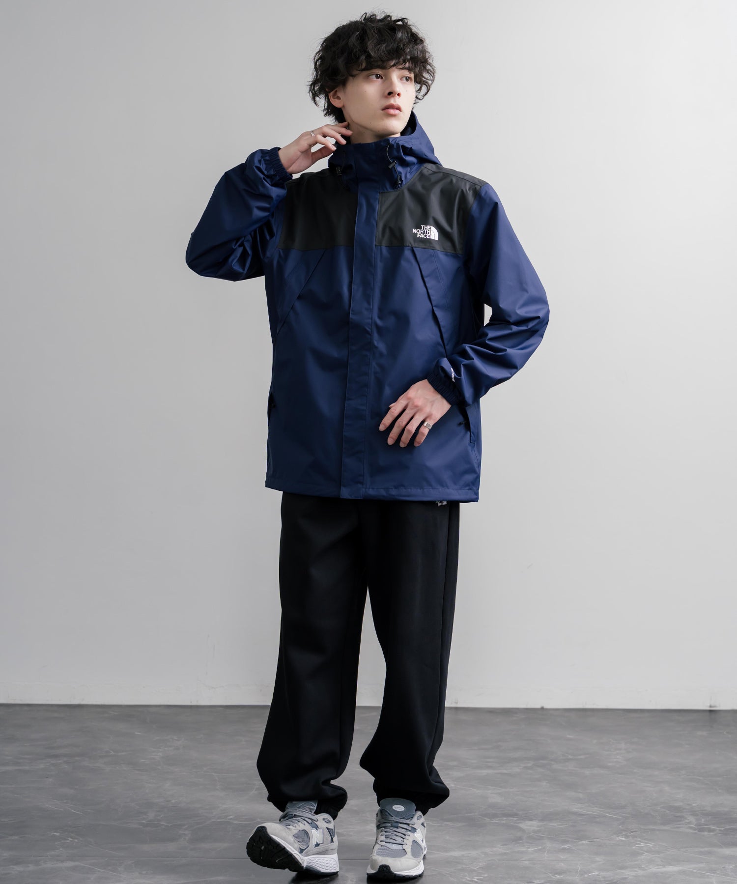 THE NORTH FACE M ESS SD RLX PANTS ノースフェイス 裏起毛ワンポイントロゴ刺繍スウェットワイドイージージョガーパンツ 16368