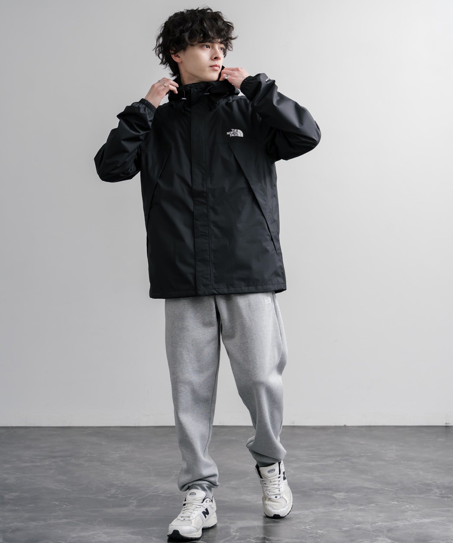 THE NORTH FACE M EVO SD REG JOGGER ノースフェイス 裏起毛ワンポイントロゴ刺繍スウェットイージージョガーパンツ 16369