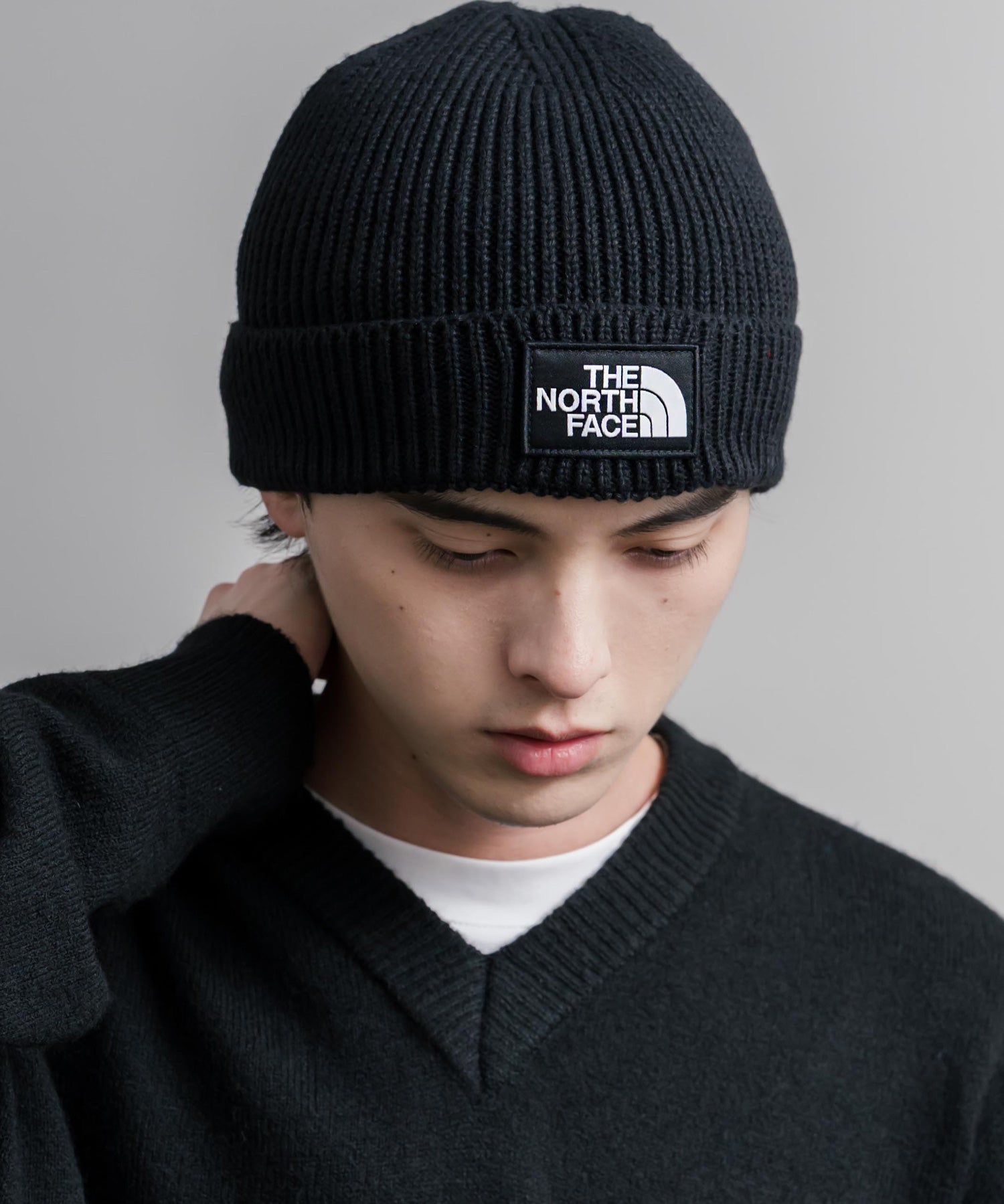 THE NORTH FACE ザ・ノースフェイス TNF LOGO BOX CUFFED BNE ワンポイントロゴボックスカフビーニー/ニット帽 16370