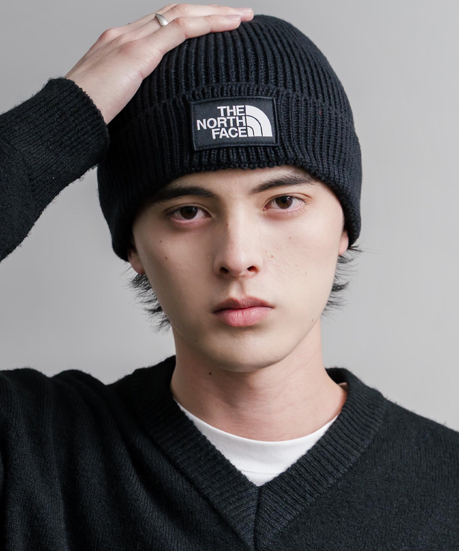 THE NORTH FACE ザ・ノースフェイス TNF LOGO BOX CUFFED BNE ワンポイントロゴボックスカフビーニー/ニット帽 16370
