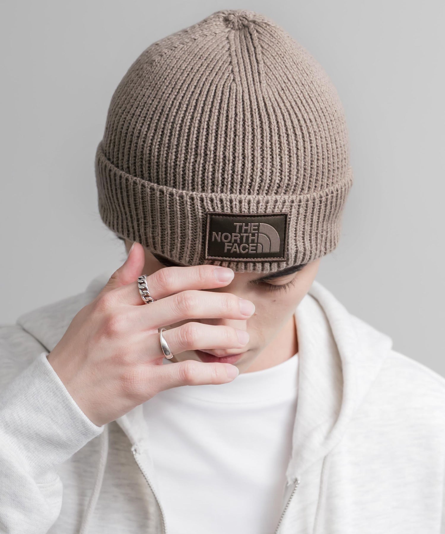 THE NORTH FACE ザ・ノースフェイス TNF LOGO BOX CUFFED BNE ワンポイントロゴボックスカフビーニー/ニット帽 16370